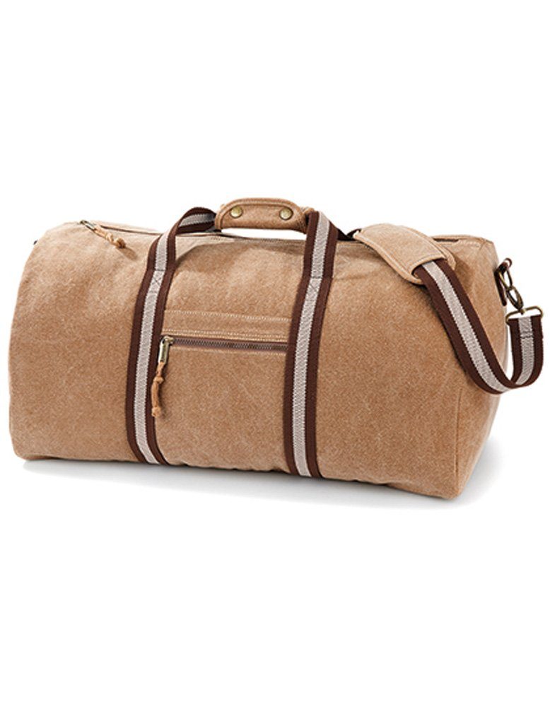 Goodman Design Reisetasche Sporttasche Vintage Canvas Holdall Barrel Bag, Gewaschener Canvas