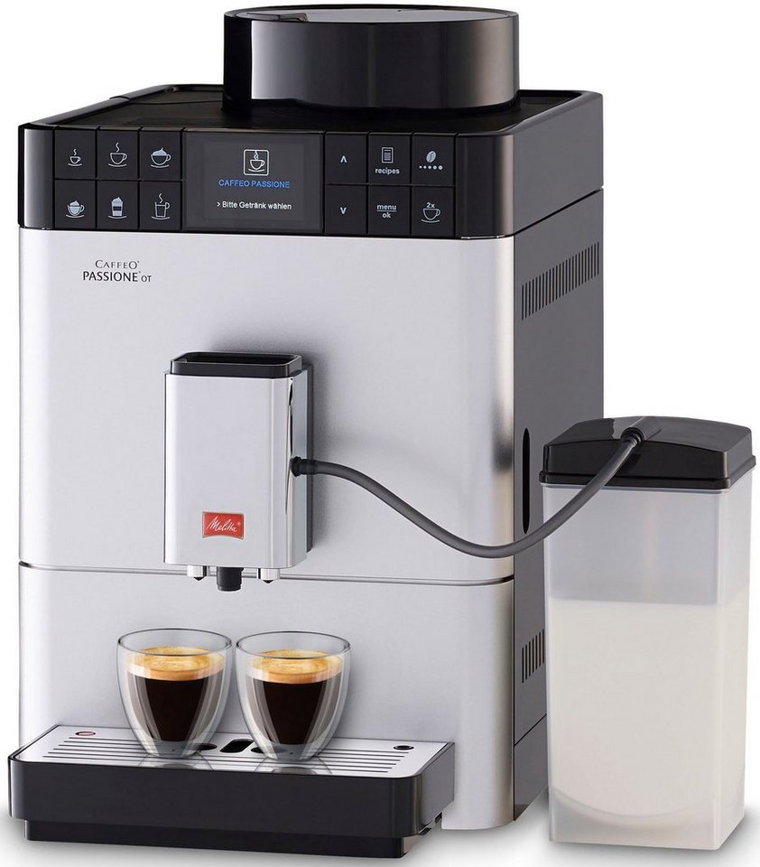 Melitta Kaffeevollautomat Passione® One Touch F53/1-101, silber, One Touch  Funktion, tassengenau frisch gemahlene Bohnen