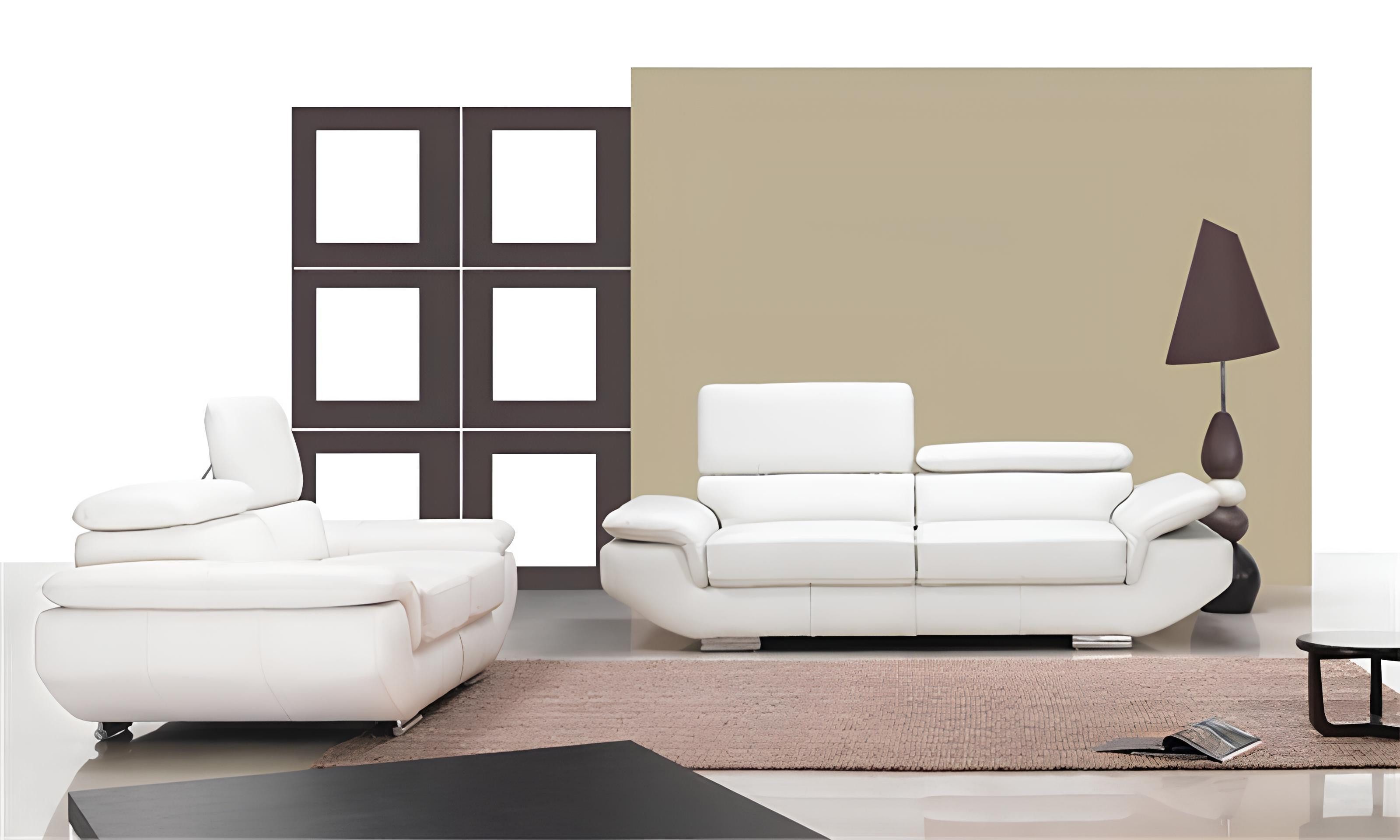 Xlmoebel Polstergarnitur Elegantes Ledersofa mit hochwertiger Polsterung für gemütliche Stunden, (Sofagarnitur 3+2 Sitzer), Hergestellt in Europa
