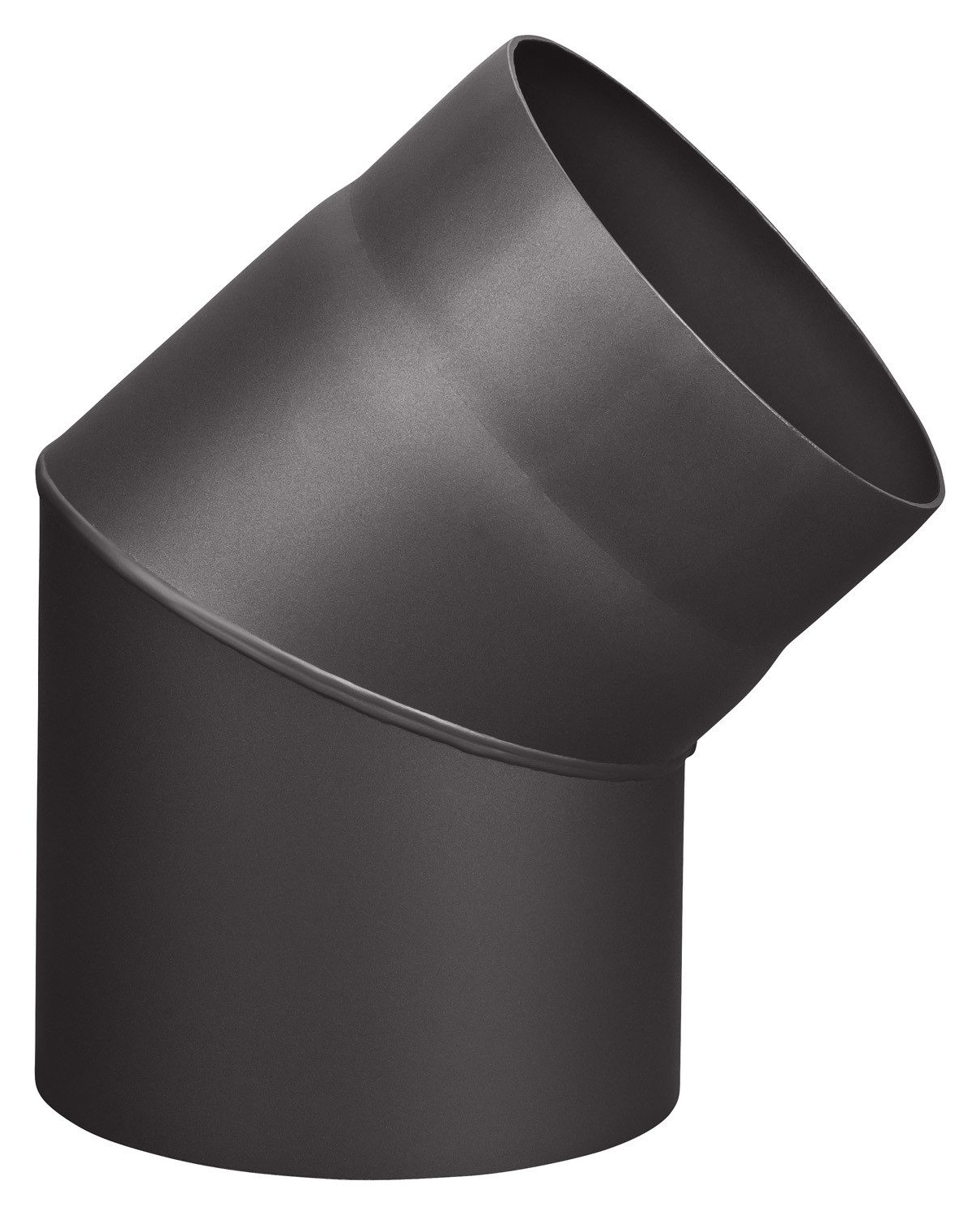 H&M Germany Ofenrohr Rauchrohr Ø150mm Bogen 45° ohne Tür schwarz metallic, günstig online kaufen