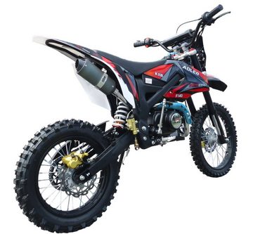 KXD Dirt-Bike 140ccm Dirtbike Cross Bike Pitbike KXD 612 E-Start 17/14 Zoll Licht