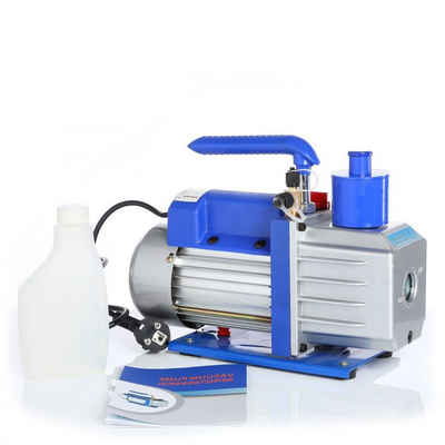 Melko Klimamesser Vakuumpumpe Unterdruckpumpe Monteurhilfe 127L/Min, (Stück, 3-St., Set), Öl-Schauglas