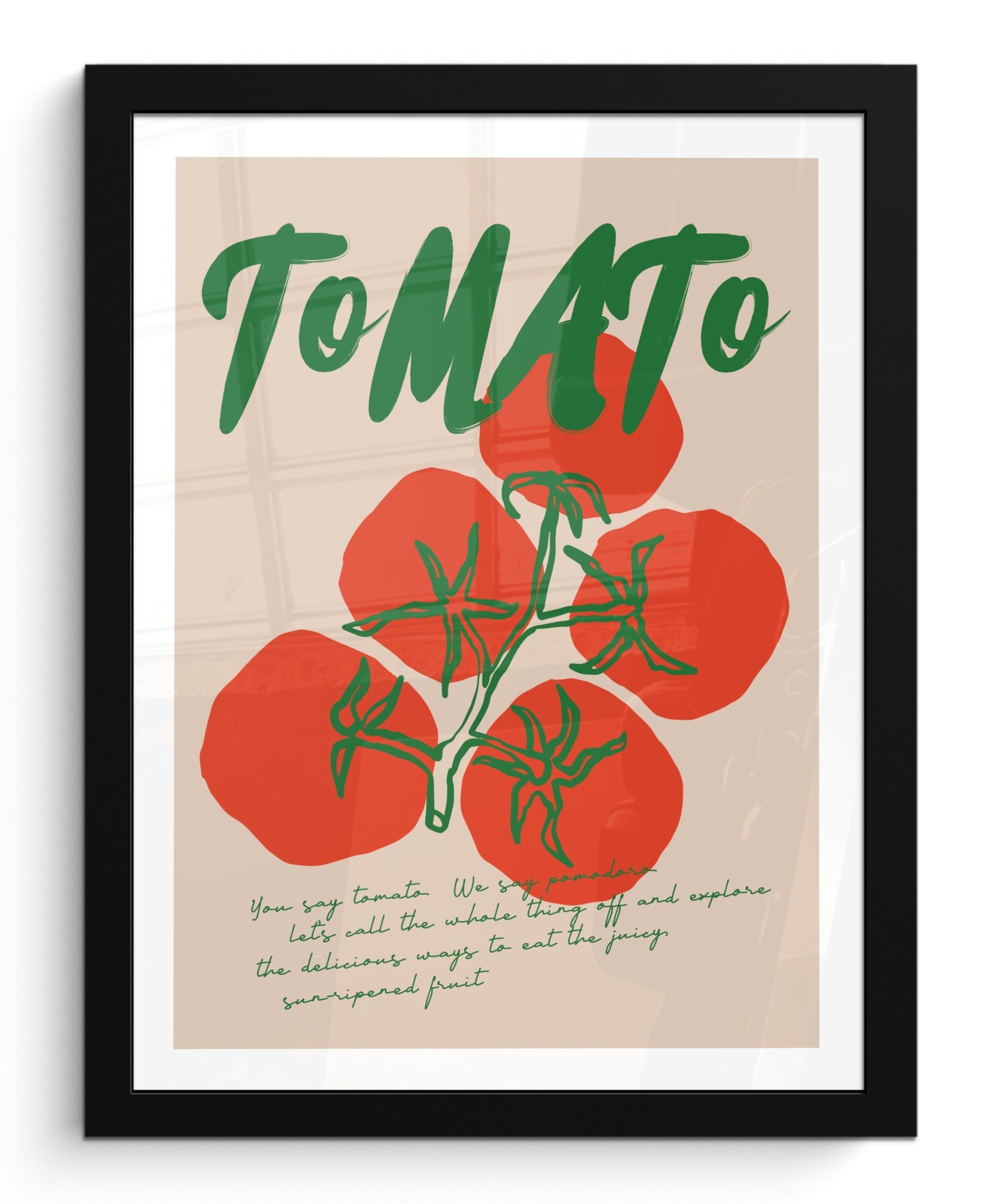 MuchoWow Poster Tomaten - Zitat - günstig online kaufen