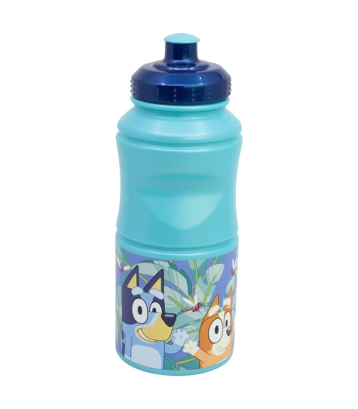 Bluey Trinkflasche - Kinder Wasserflasche 380 ml ergonomische Sportflasche Alltag