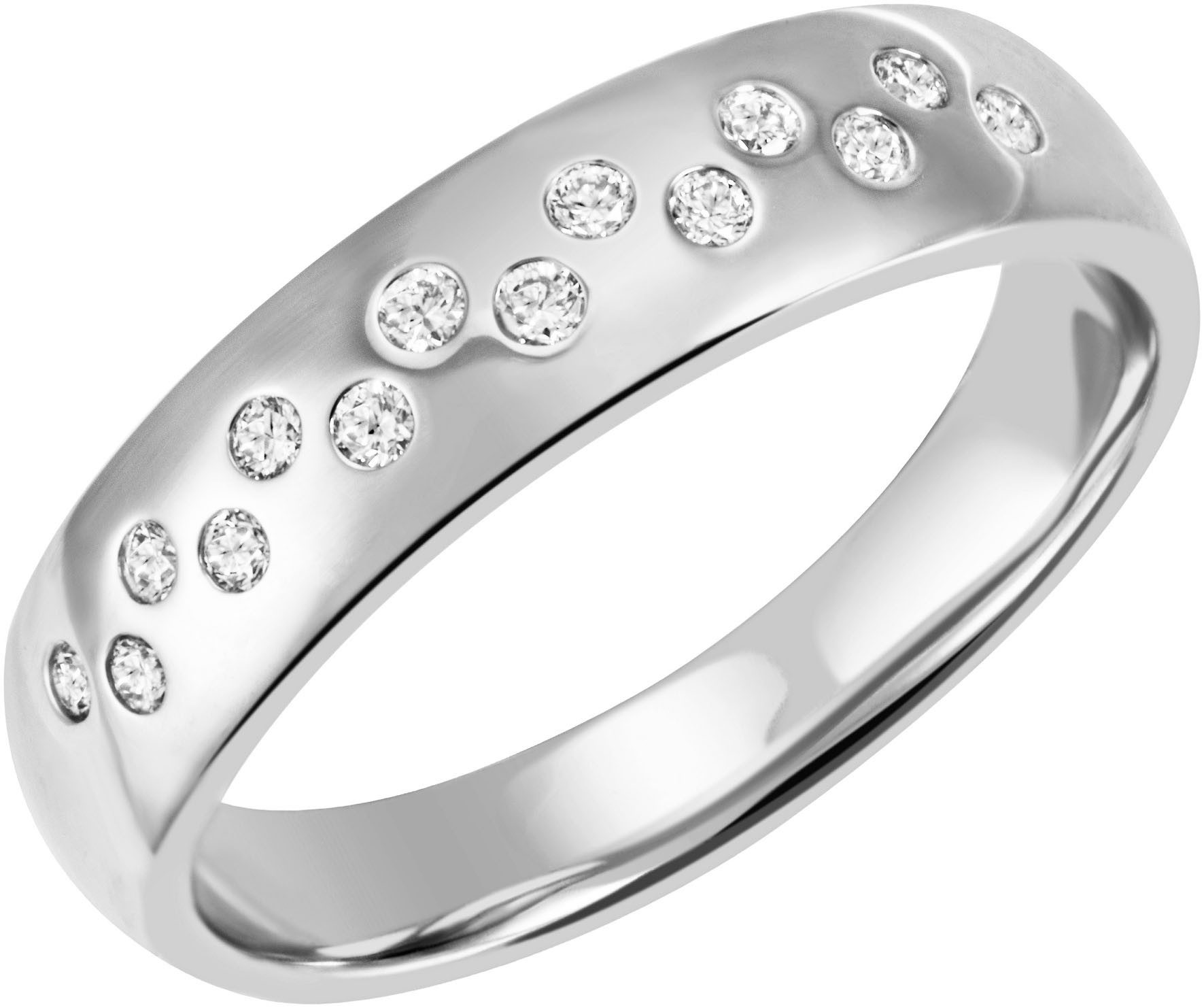 Firetti Fingerring Schmuck Geschenk Silber 925 Damenring Ring Sternenhimmel, mit Zirkonia (synth)