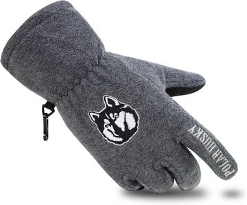 Polar Husky Skihandschuhe Fleece Handschuhe Lhotse Fleecehandschuhe Winterhandschuhe Unterziehhandschuhe mit verstärkter Handinnenfläche für Damen und Herren