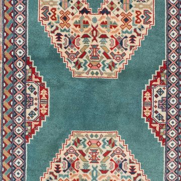 Orientteppich Perser - Täbriz - Royal - 187 x 70 cm - türkis, morgenland, rechteckig, Höhe: 7 mm, Wohnzimmer, Handgeknüpft, Einzelstück mit Zertifikat