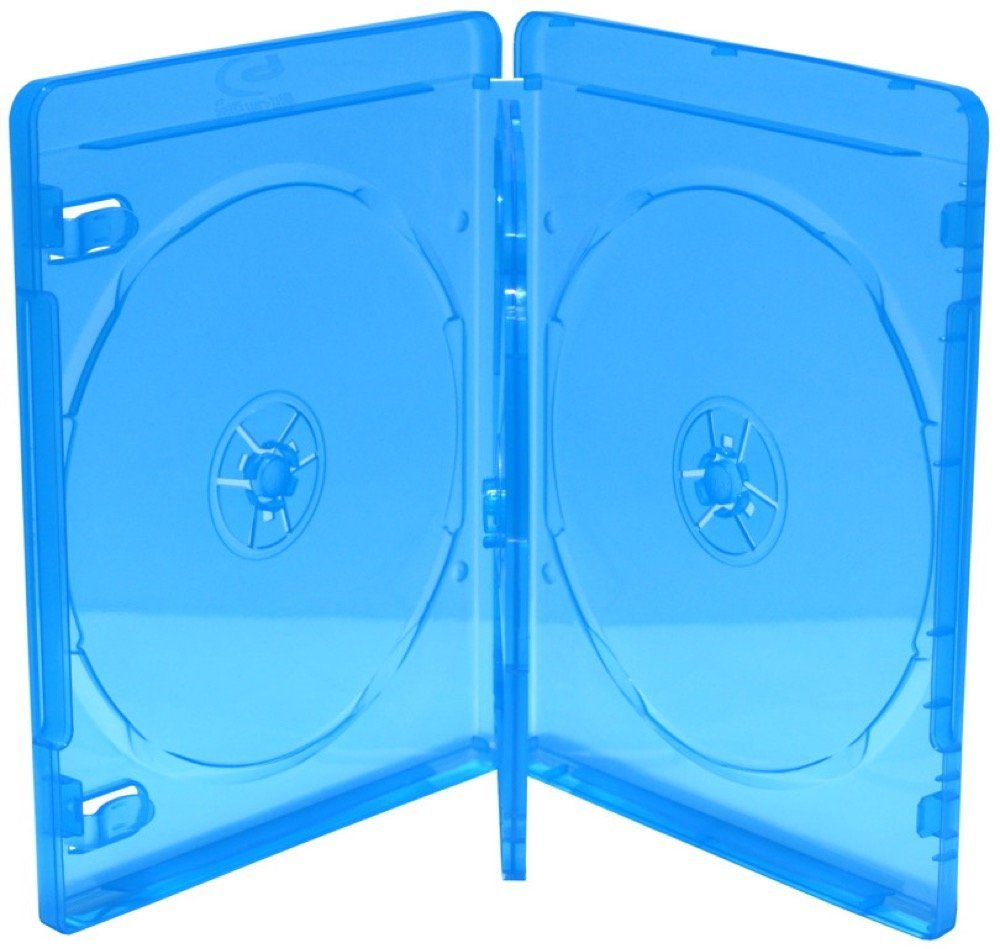 Mediarange DVD-Hülle 5 Blu-ray Hüllen 3er Box 14 mm für je 3 BD / CD / DVD blau