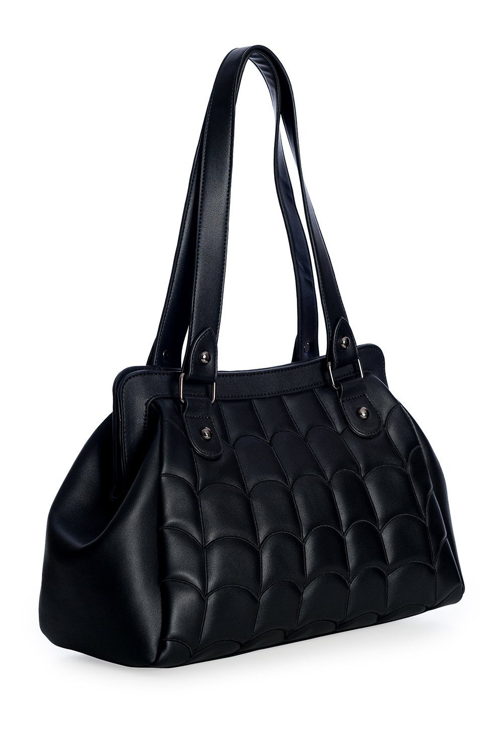 Banned Handtasche Spider Bite, Besticktes Spinnennetz Motiv