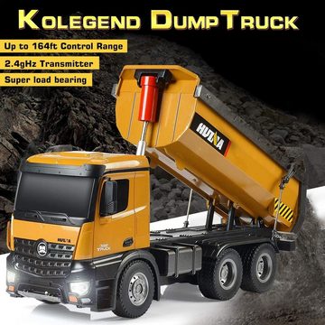 Esun RC-Truck Modell baufahrzeuge Rc Dump Truck 1:14 LKW 10 Kanal Kipplader, 10 Kanäle