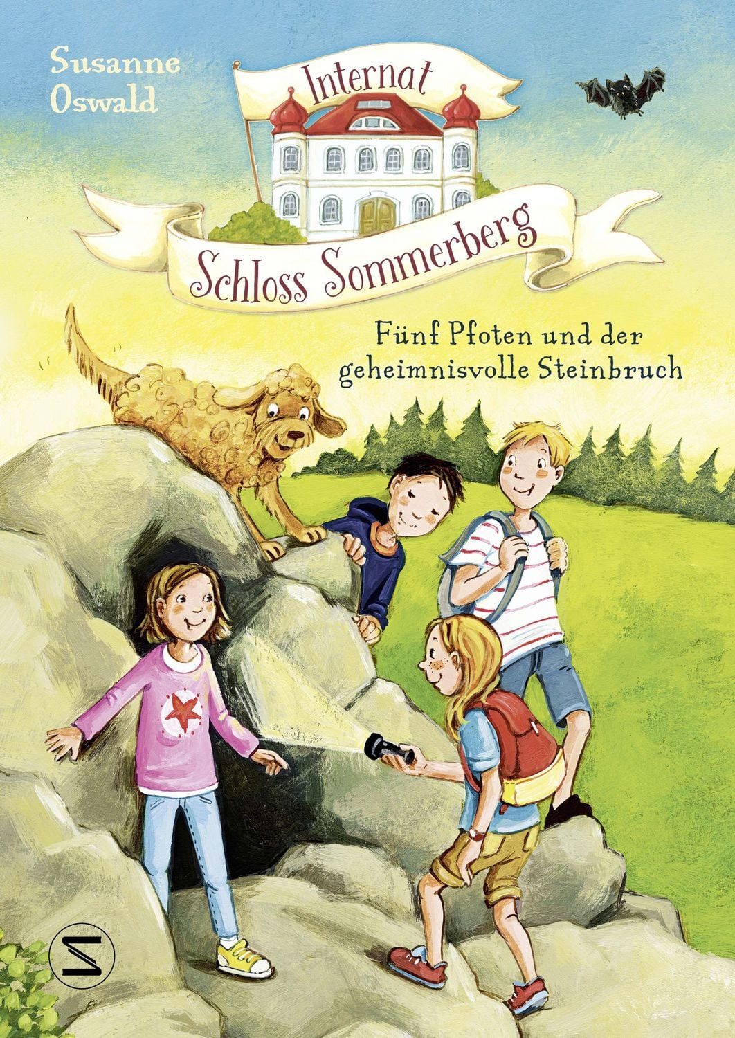 Kinderbuch Internat Schloss Sommerberg – Fünf Pfoten und der geheimnisvolle Stein Susanne Oswald