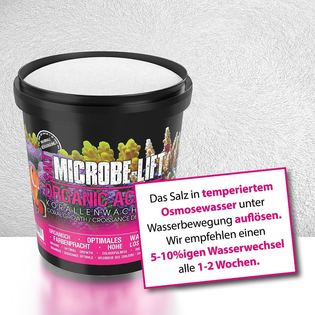 Microbe-Lift Aquarien-Substrat Microbe-Lift Organic Active Salt Meersalz mit perfekten Bestandteilen