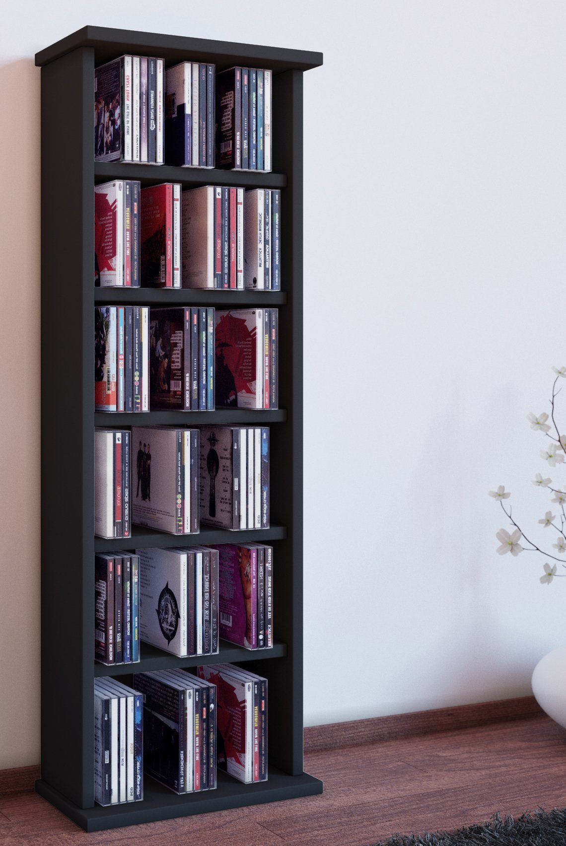 VCM CD-Regal Holz CD DVD Stand günstig online kaufen
