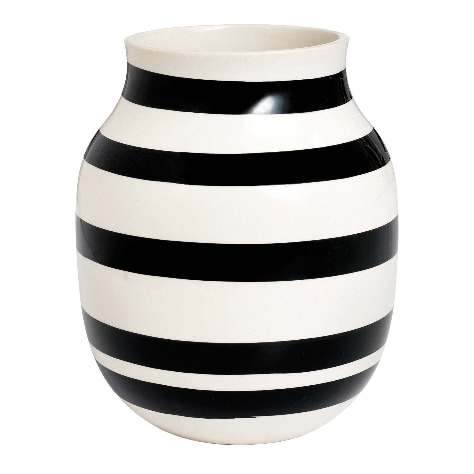 Kähler Dekovase Kähler Omaggio Vase H20 cm schwarz