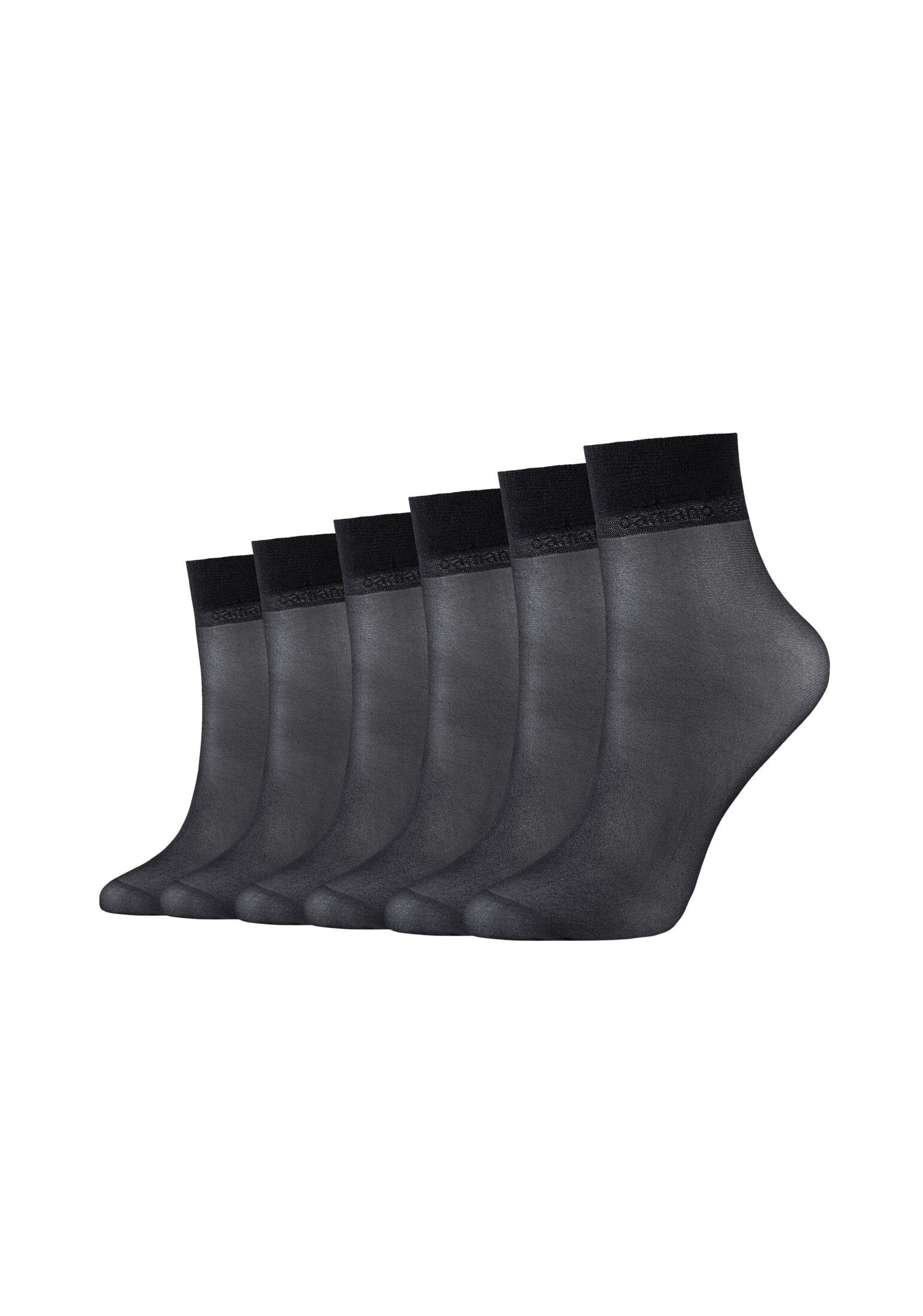 Pack 6er black Camano Socken Socken