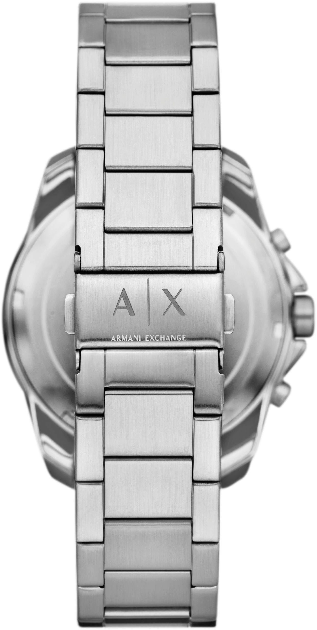 ARMANI EXCHANGE Chronograph AX7166SET, (Set, 2-tlg., mit Halskette), Quarzuhr, Armbanduhr, Herrenuhr, Edelstahlarmband, Geschenkidee, Tag