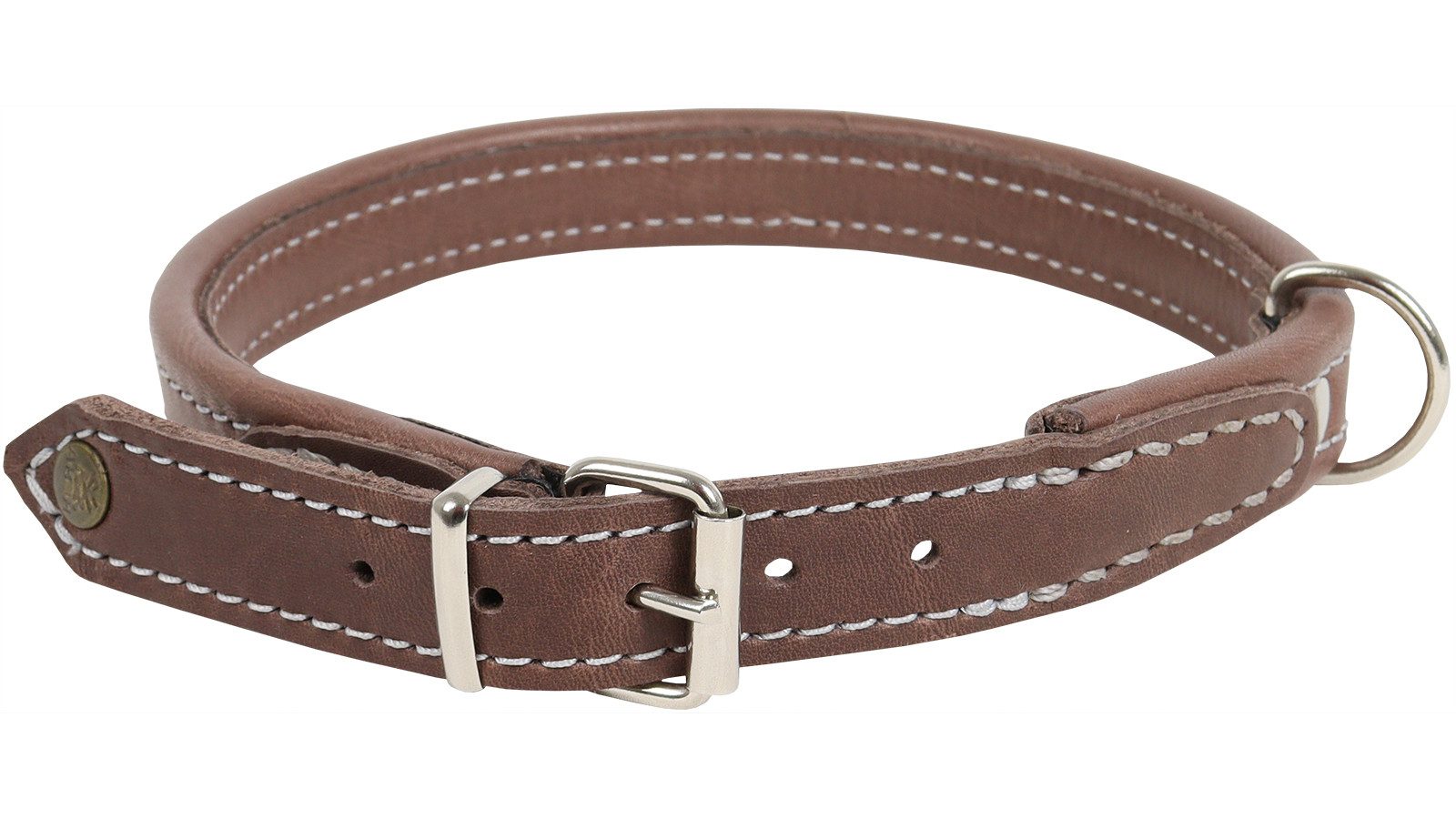 AKAH Hunde-Halsband AKAH Halsung Softgreen extrabreit – Leder-Hundehalsband