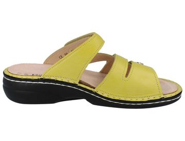Finn Comfort Ventura Soft, gelb, grün, Pantolette Wechselfußbett