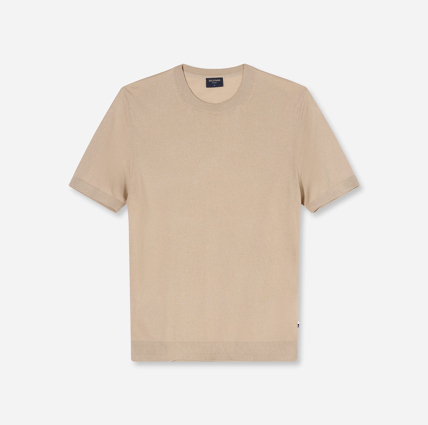 OLYMP T-Shirt Rundhals, Strick, normale Passform