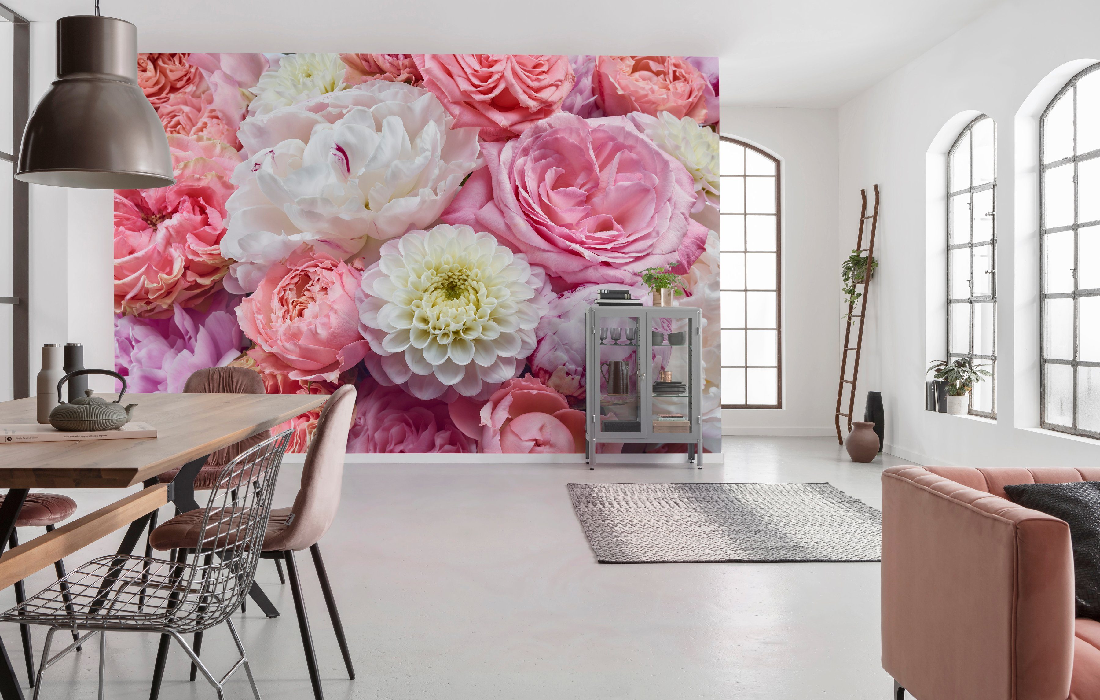 Komar Fototapete Vibrant Spring - Größe 368 x 254 cm, glatt, bedruckt, (1 St), Wohnzimmer, Schlafzimmer