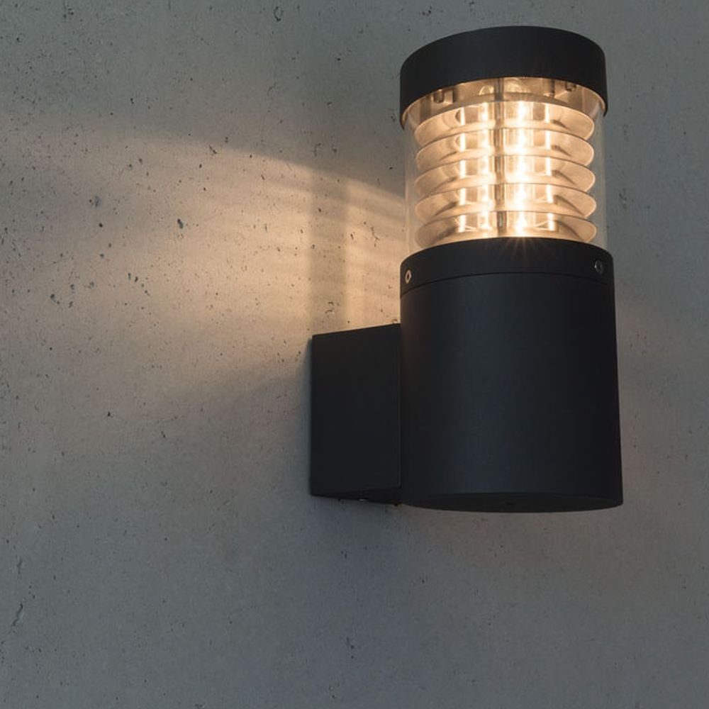 click-licht Deckenleuchte Wandleucht Kresos in Schwarz max. 12W E27 IP44, keine Angabe, Leuchtmittel enthalten: Nein, warmweiss, Aussenlampe, Aussenwandleuchte, Outdoor-Leuchte