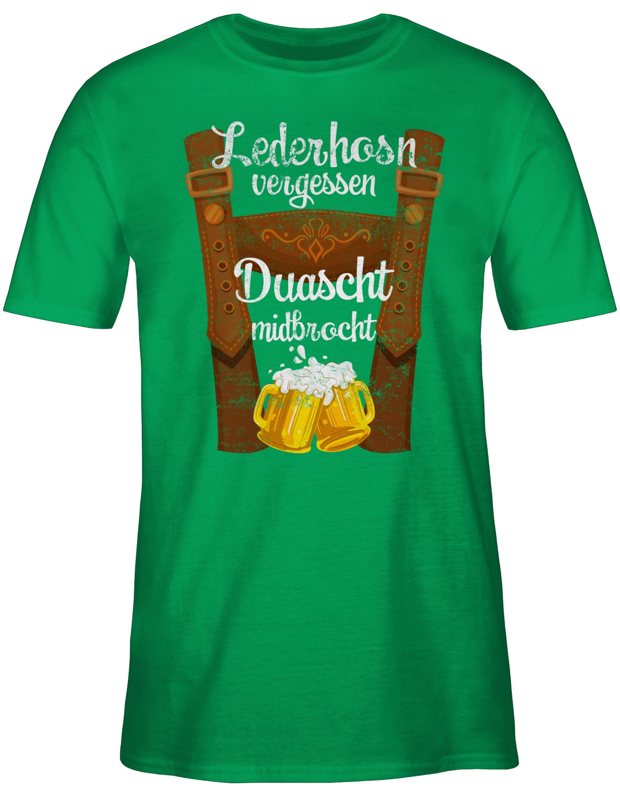 Shirtracer T-Shirt Lederhosn vergessen Duascht midbrocht günstig online kaufen