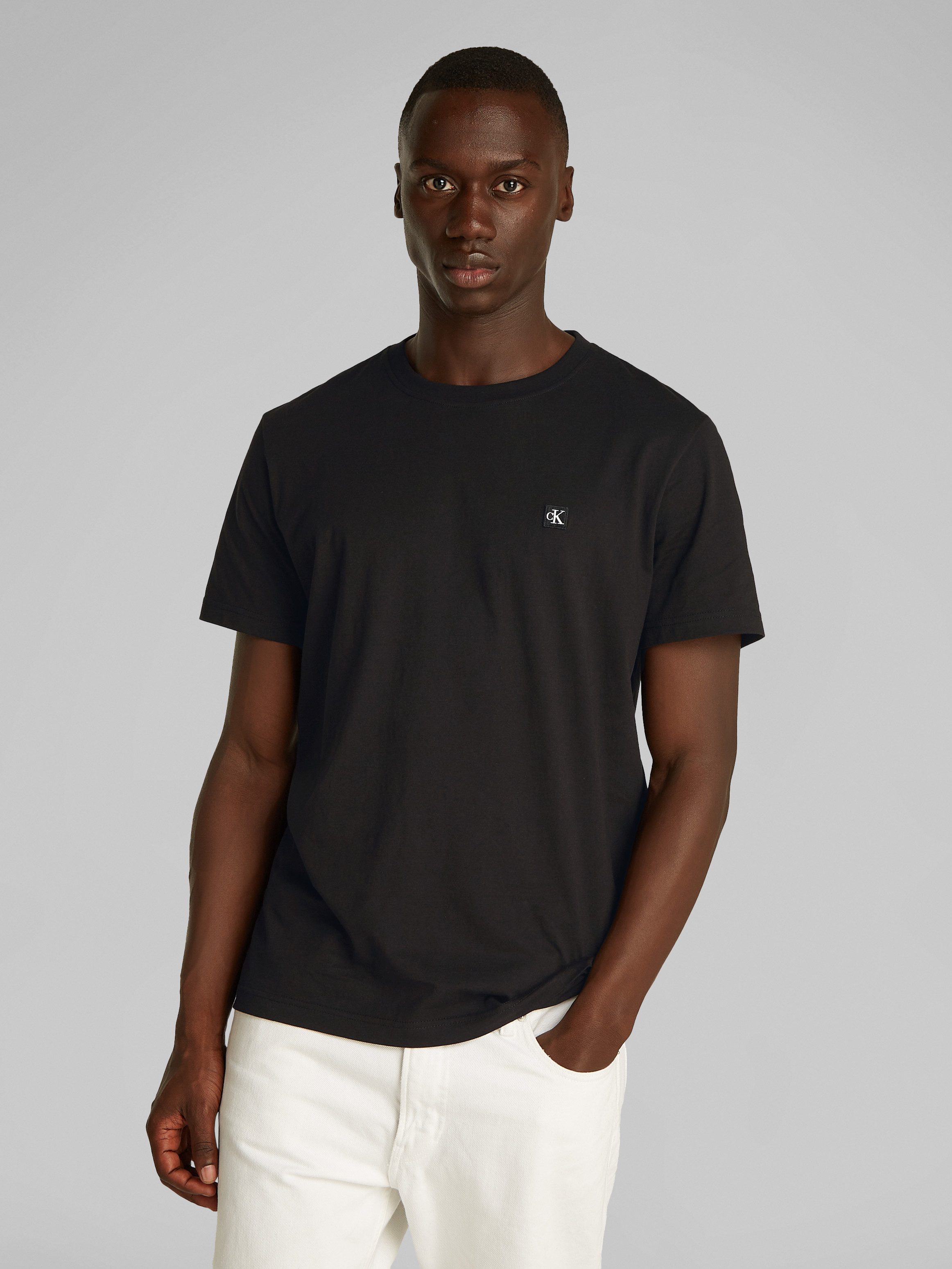 Calvin Klein Jeans T-Shirt CK EMBRO BADGE TEE mit Logopatch günstig online kaufen