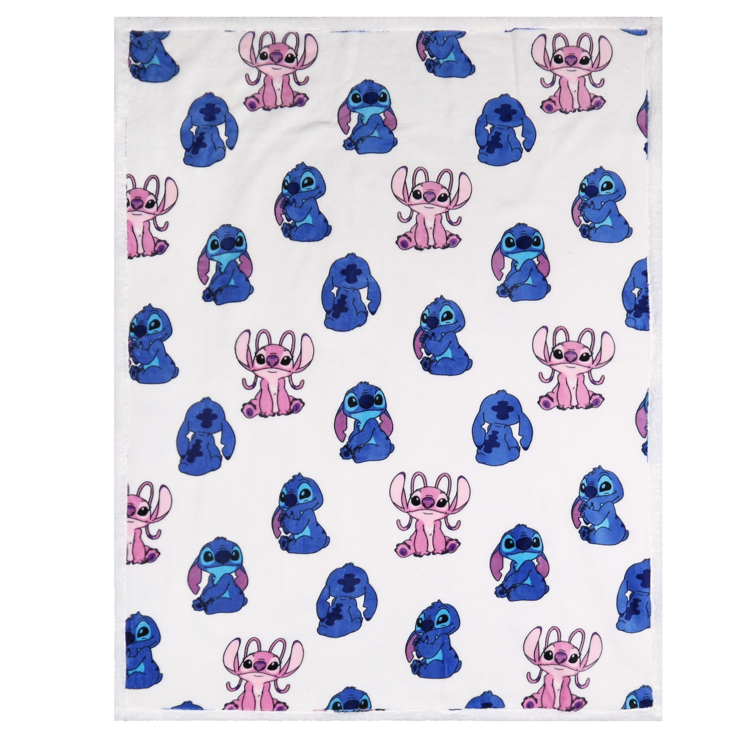 Tagesdecke DISNEY Angel Stitch Tagesdecke 120x150 Weiß Sarcia.eu cm