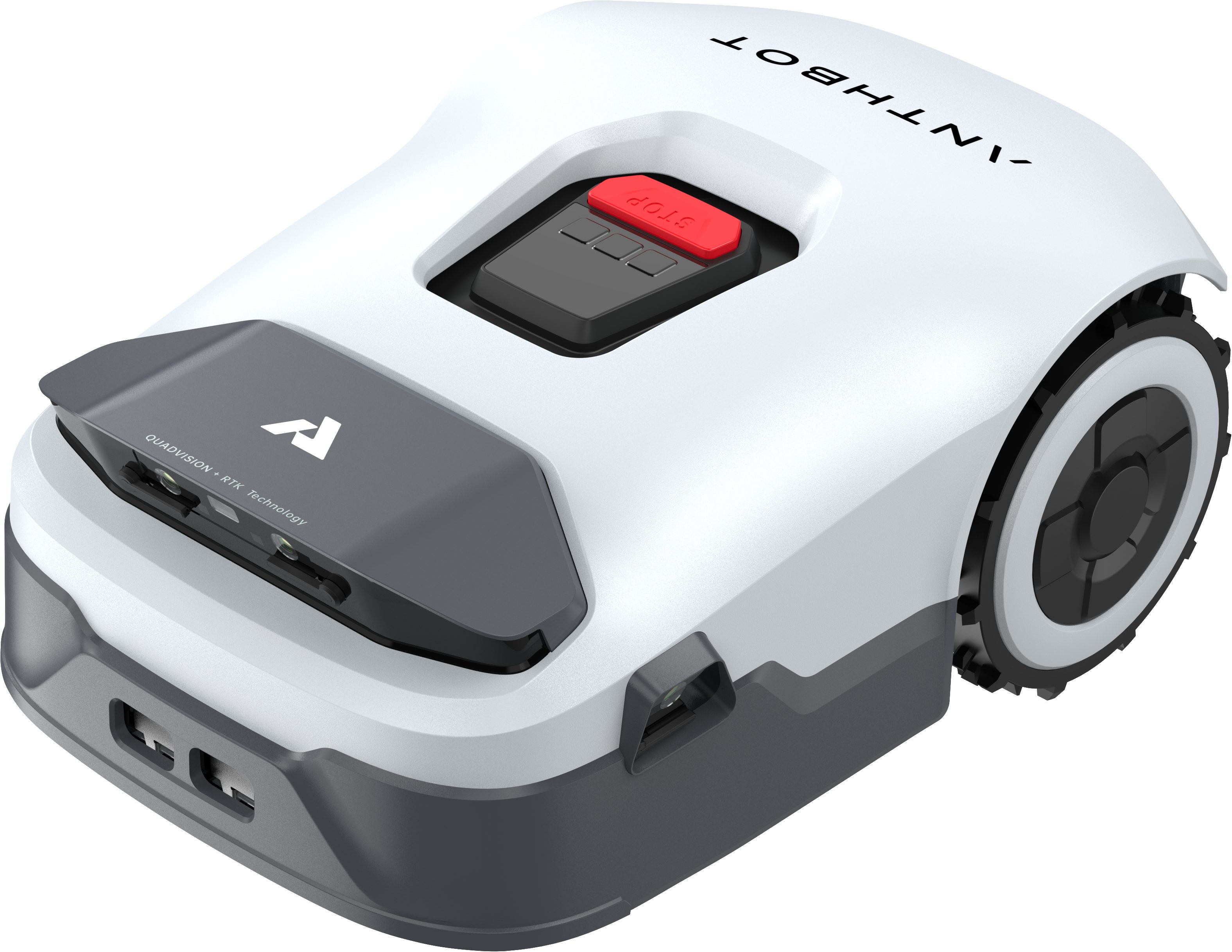 ANTHBOT Rasenmähroboter 90ANT-LMGenie600E, bis 600 m² Rasenfläche, (KI‑Hindernisvermeidung, Multi‑Zonen-Verwaltung), Kabellose Installation, Full‑Band‑RTK mit 4 KI‑Kameras