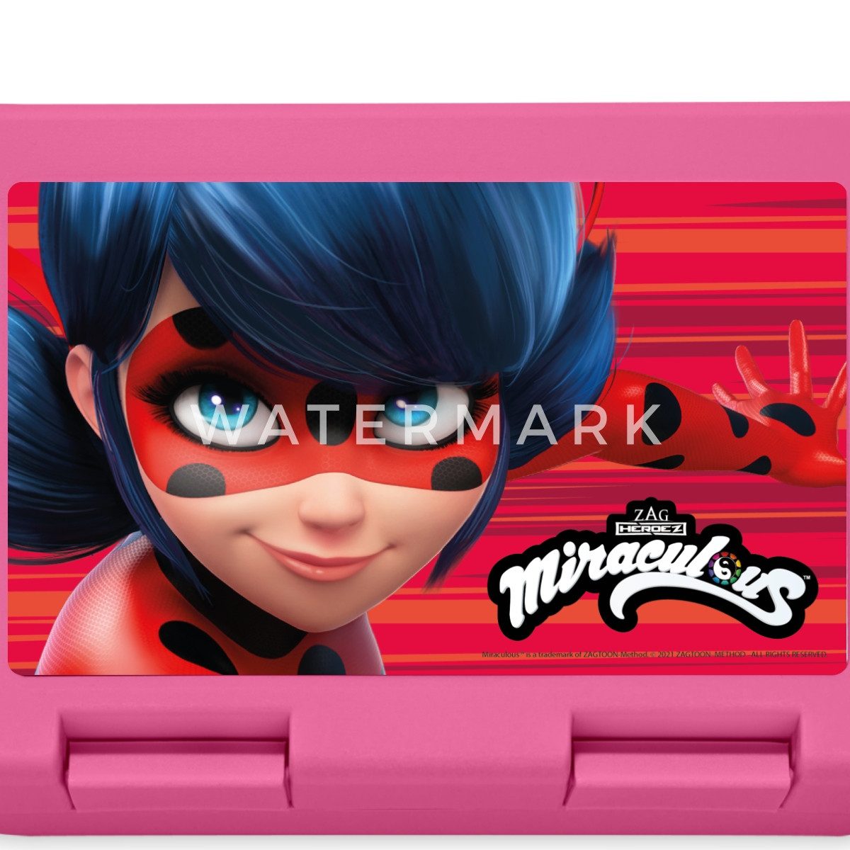 Spreadshirt Lunchbox Miraculous Ladybug Logo Brotdose Lunchbox, Plastik, Aluminium