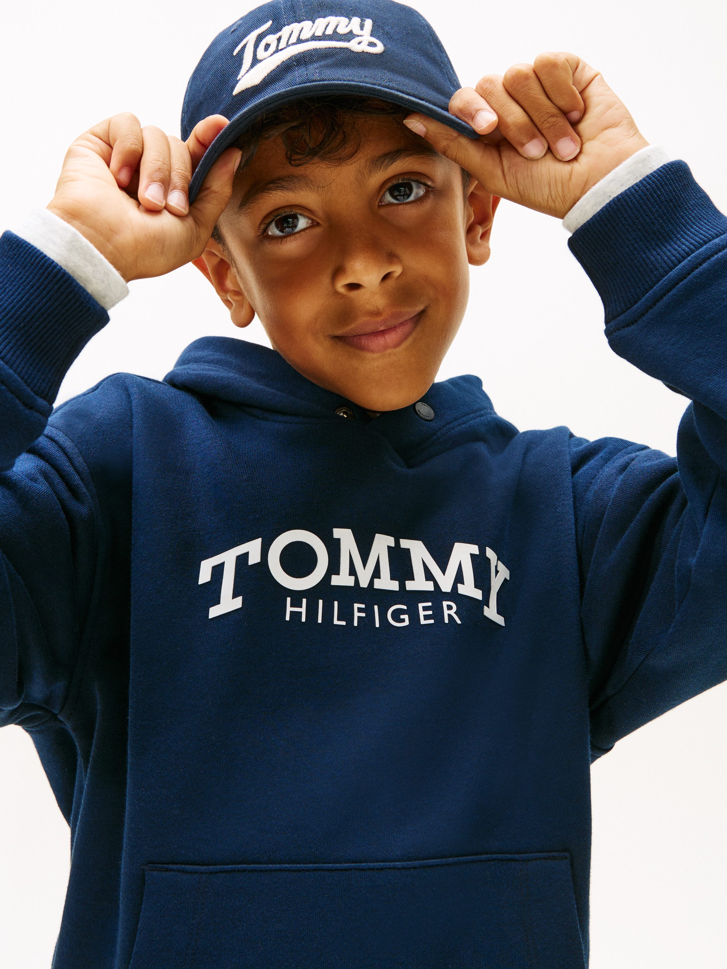 Tommy Hilfiger Kapuzensweatshirt Regular fit, für Kinder bis 16 Jahre – Bild 2 von 5