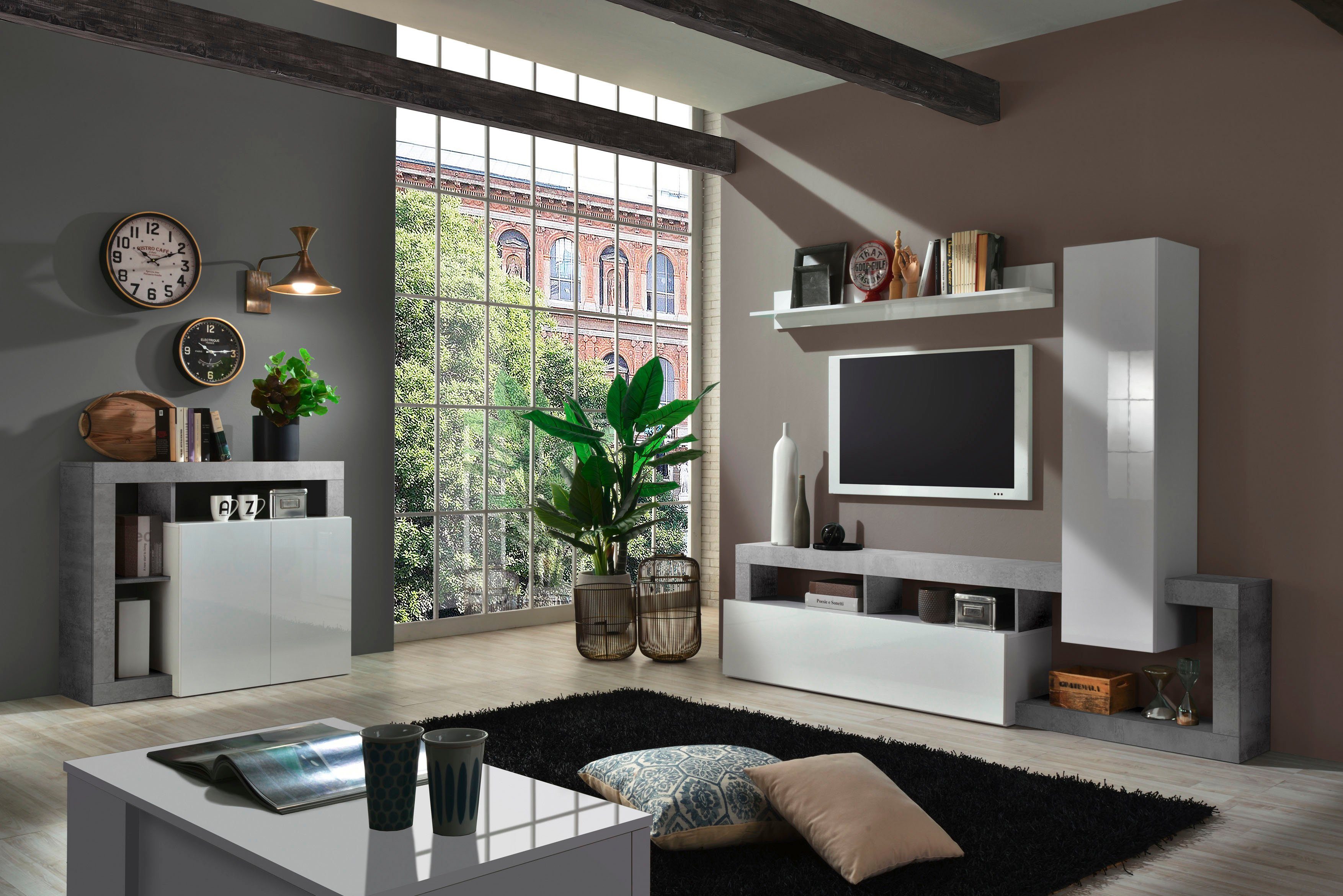 Home affaire Wohnwand Hamburg, (Set, 3-St)