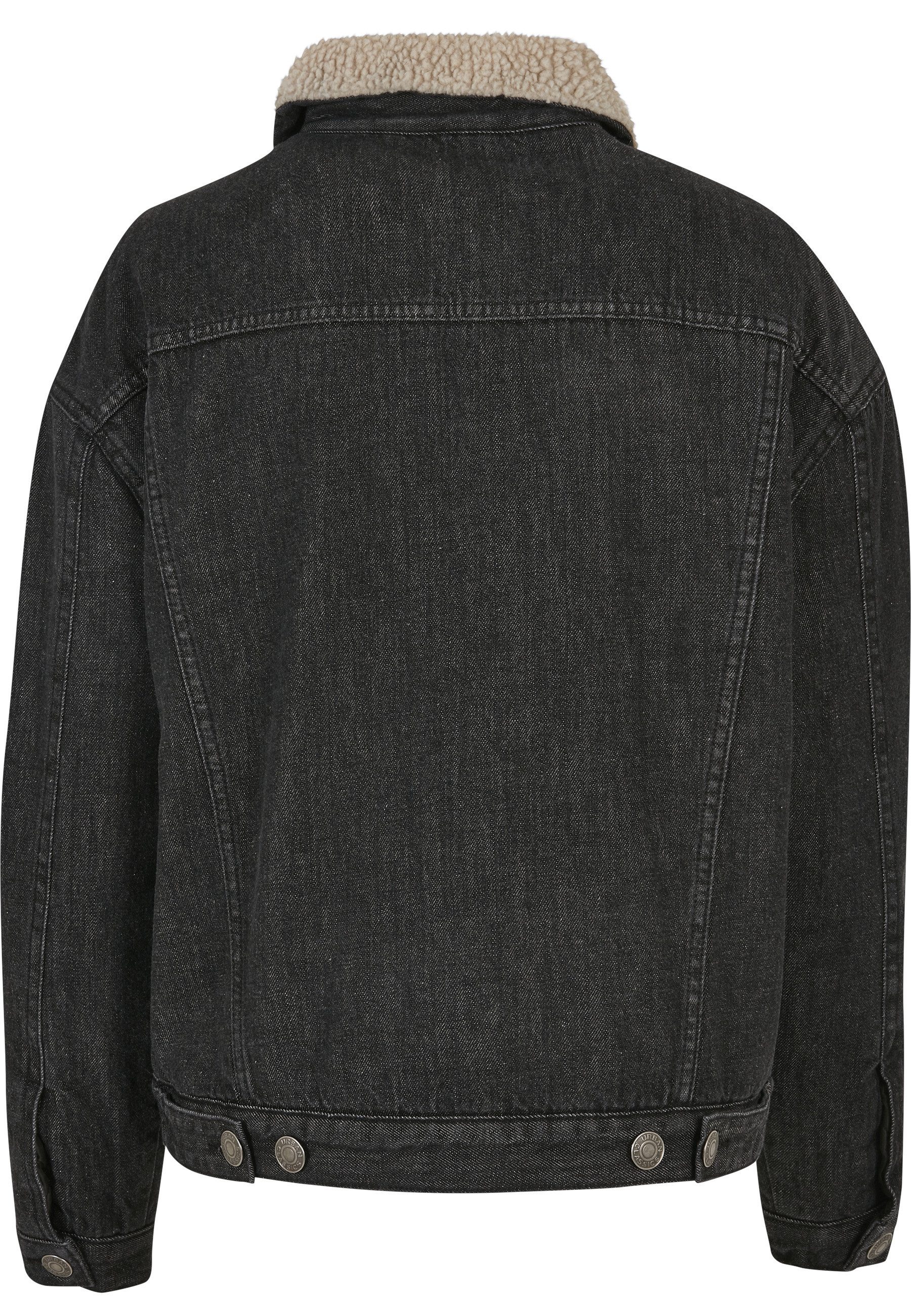 URBAN CLASSICS Jeansjacke Urban Classics Damen Ladies Oversized Sherpa Denim Jacket (1-St)