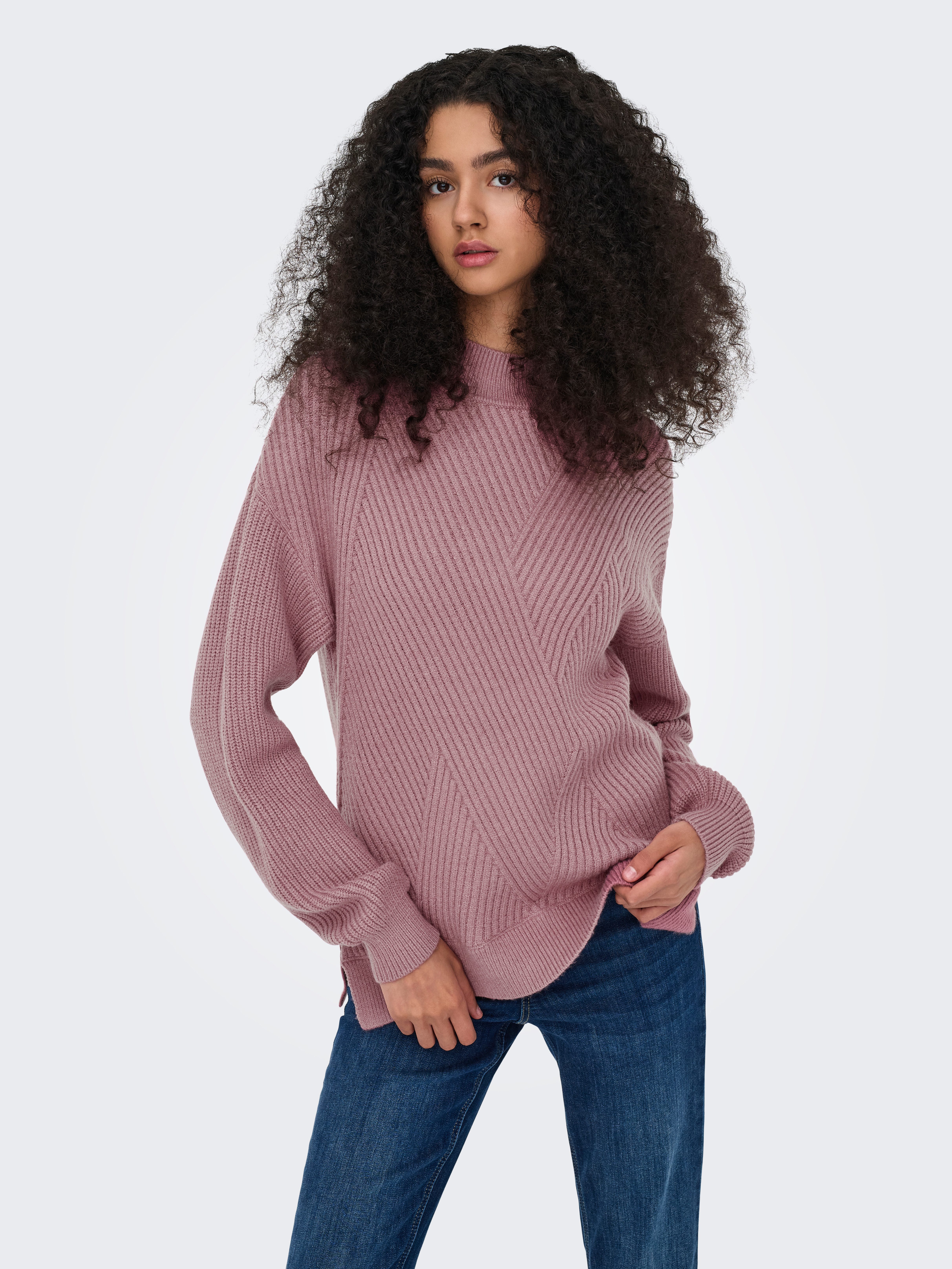 ONLY Strickpullover ONLNELI LS HIGHNECK RIB PULLOVER EX KNT günstig online kaufen
