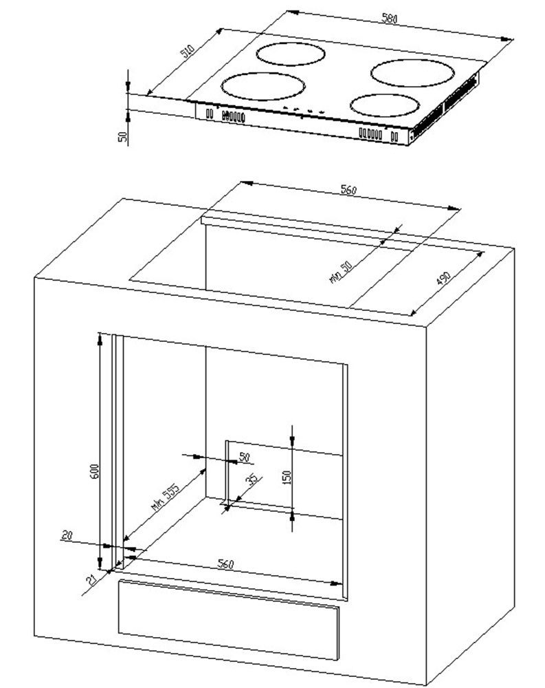 OPTIFIT Küchenzeile Agos, mit E-Geräten, Breite 270 cm