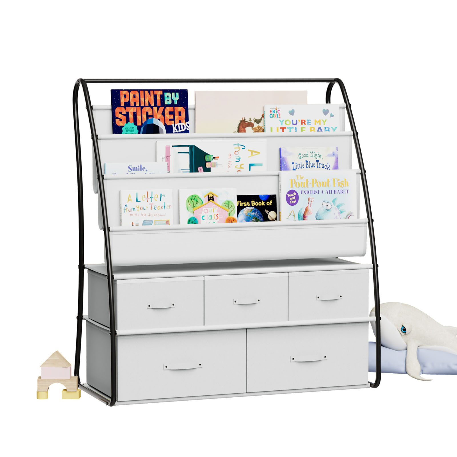 radelldar Kinderregal Bücherregal Kinder Metall mit günstig online kaufen