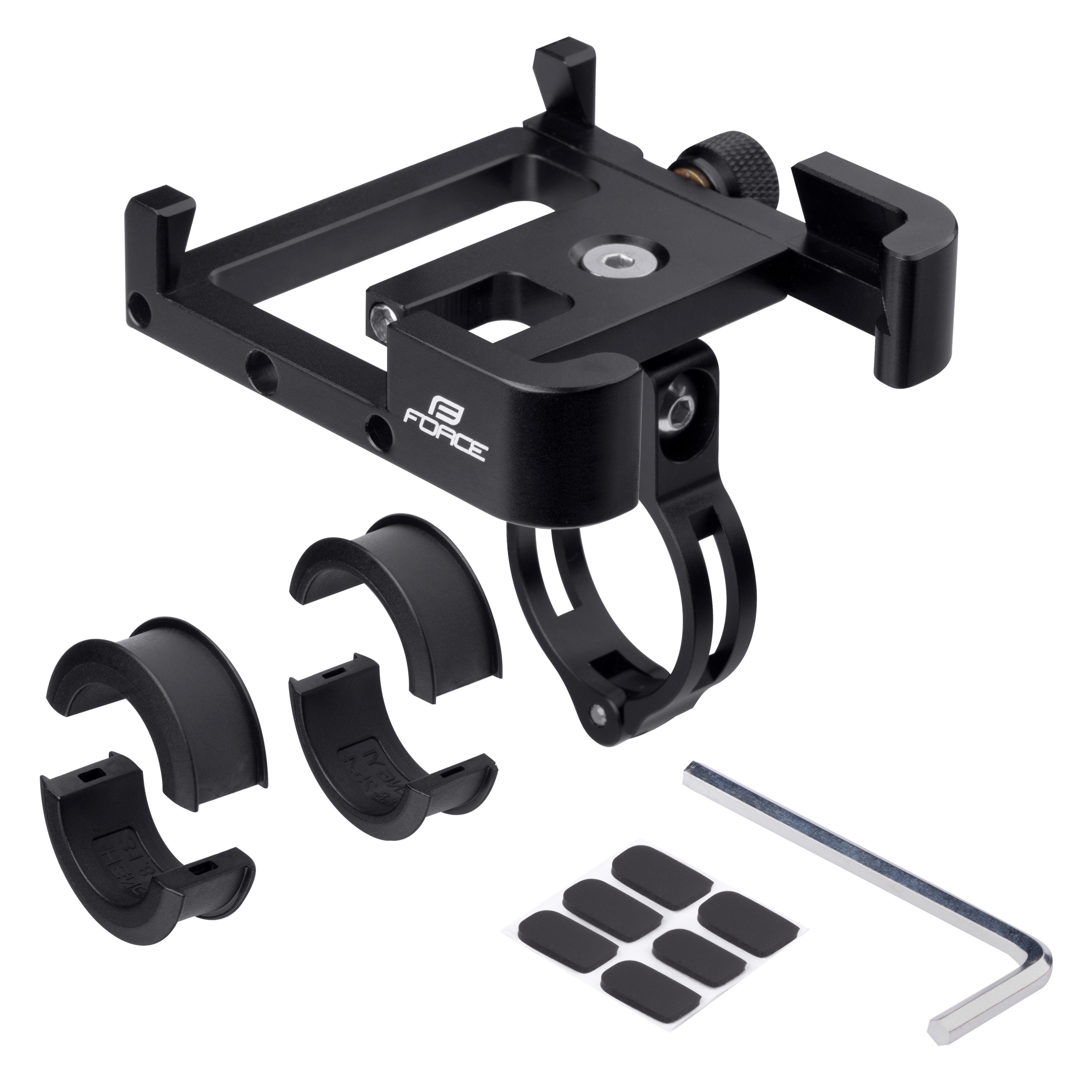 FORCE Fahrradtasche holder FORCE RELO for phone on handlebar alloy