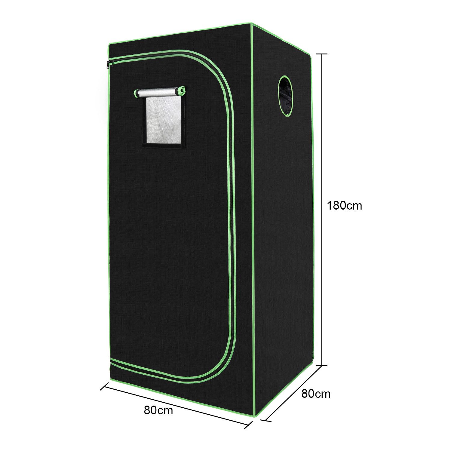 Clanmacy Gewächshaus Growzelt Growbox 80x80x180cm Indoor günstig online kaufen
