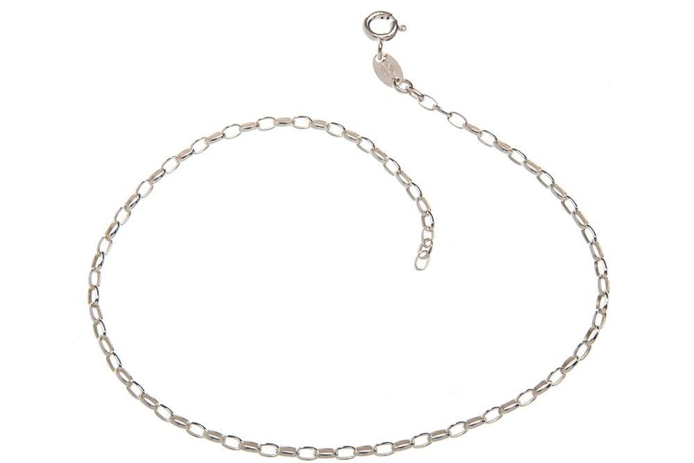 Silberkettenstore Fußkette Fußkette Rundanker 2,3mm - 925 Silber, Länge wählbar von 23-30cm