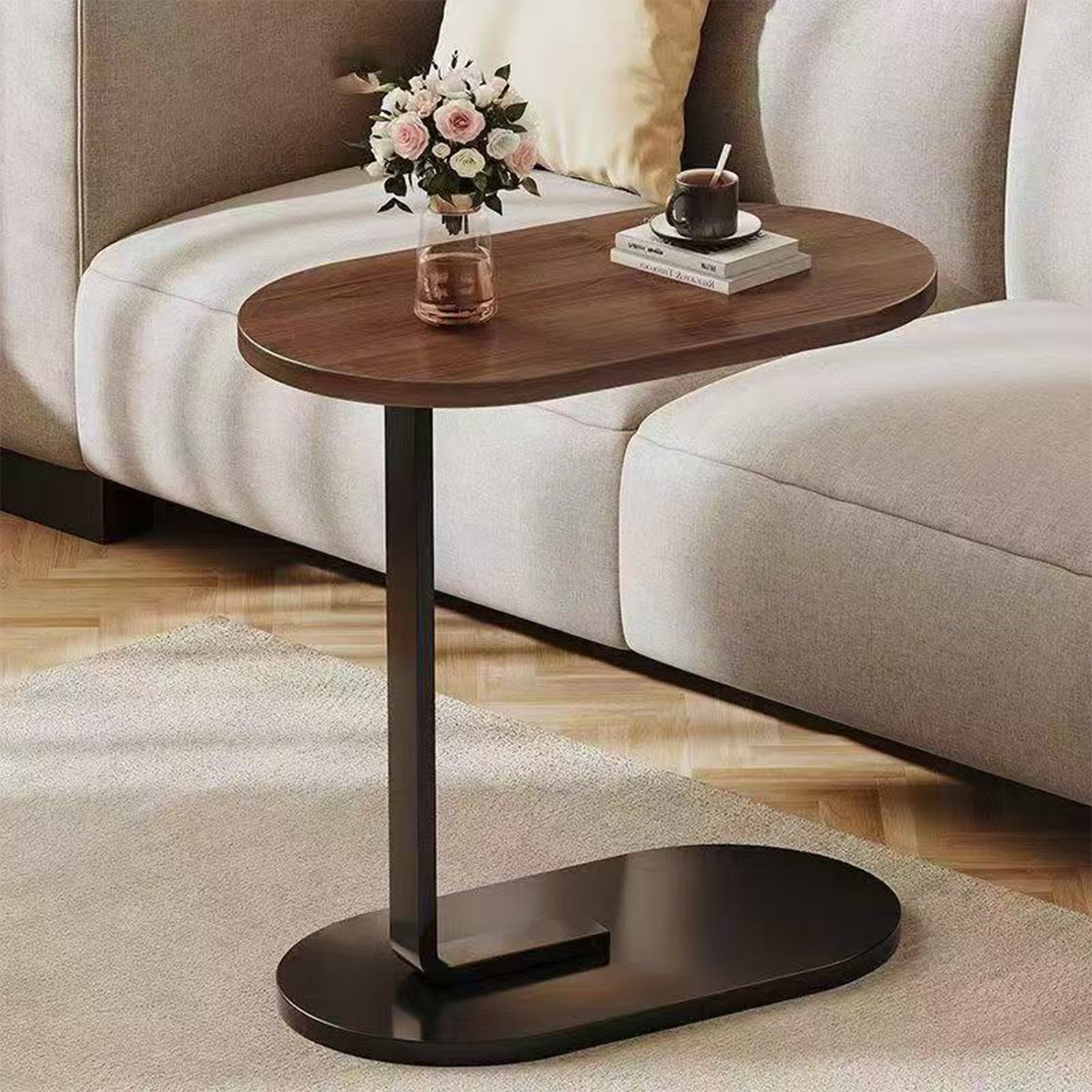 Masbekte Beistelltisch C-Form, 45 x 30 günstig online kaufen