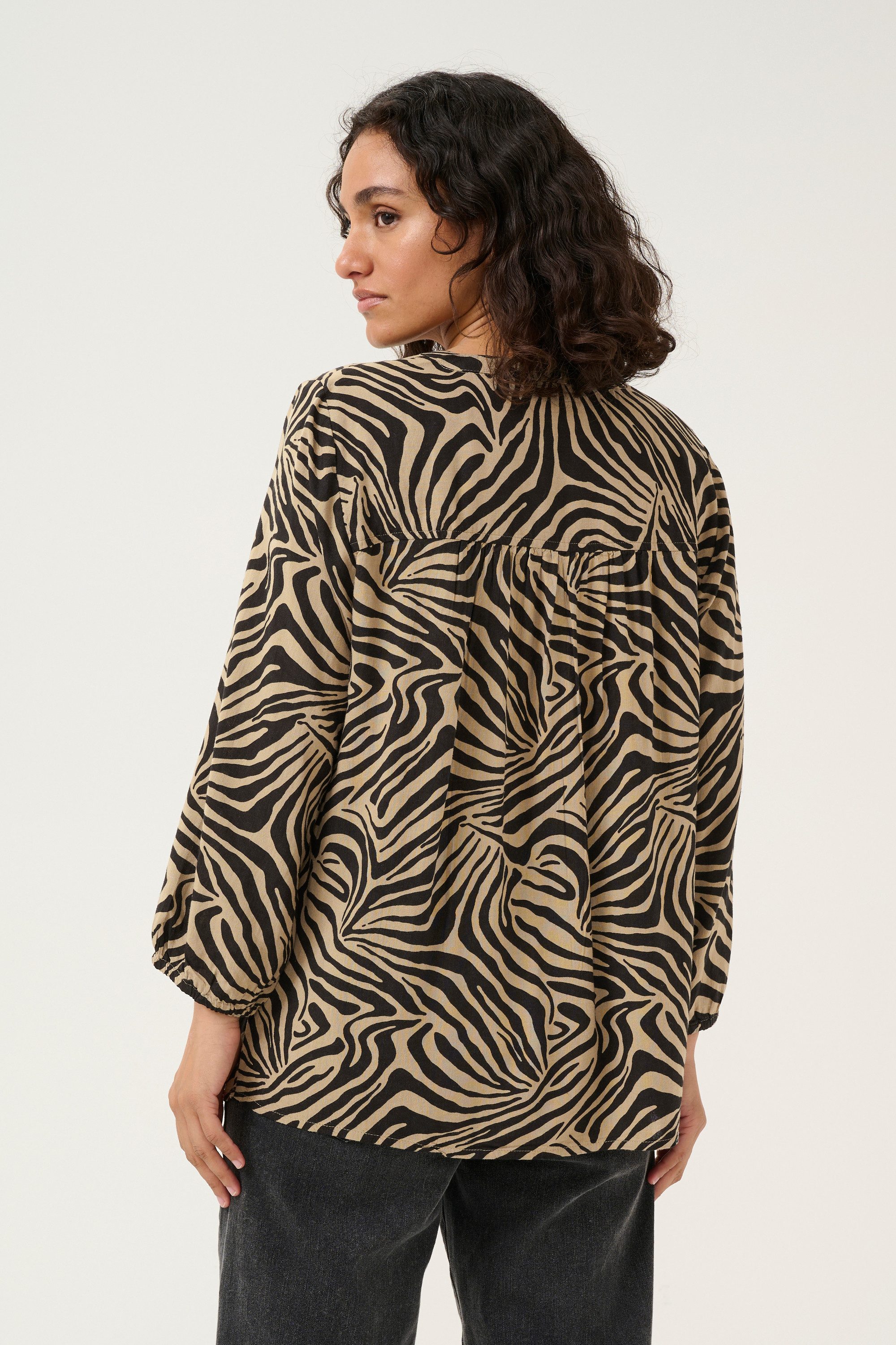KAFFE Langarmbluse Bluse langarm KAmilia
