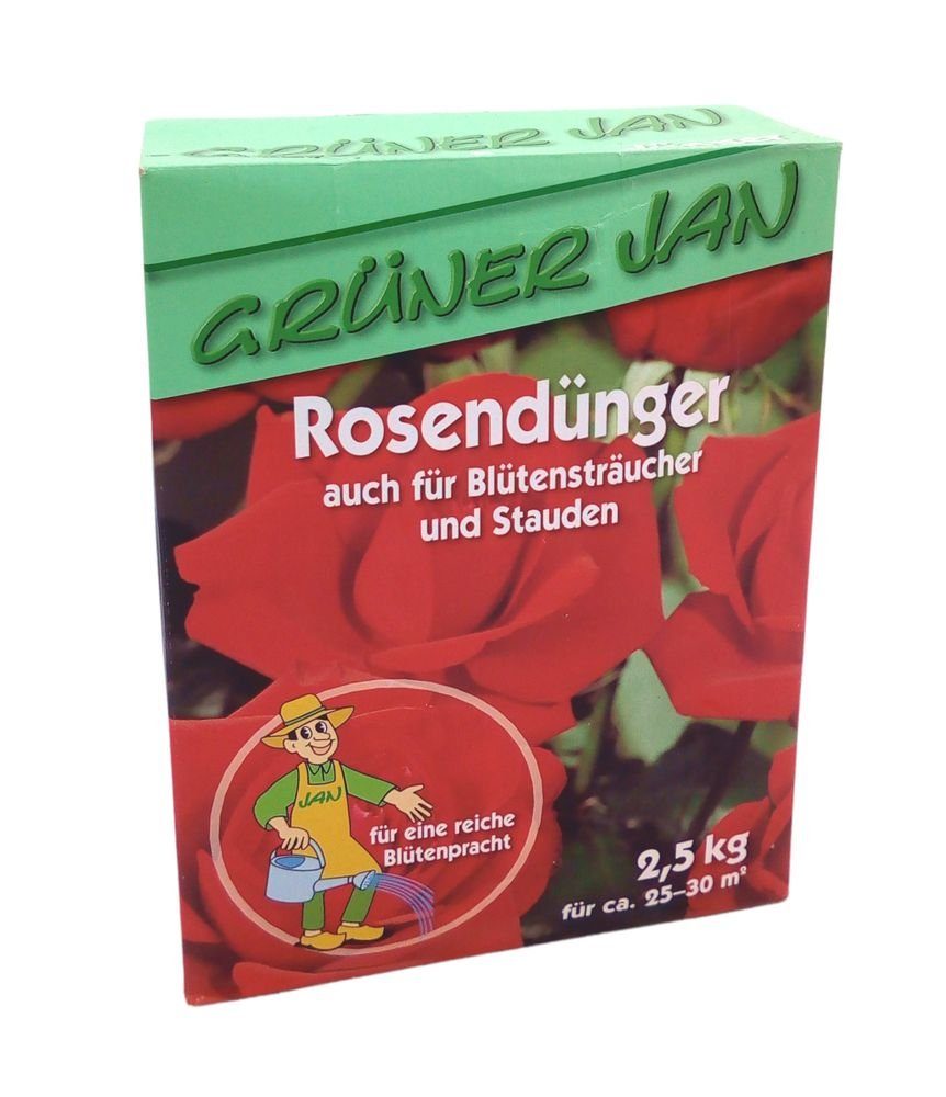 Grüner Jan Pflanzendünger Grüner Jan Rosendünger 2,5 kg