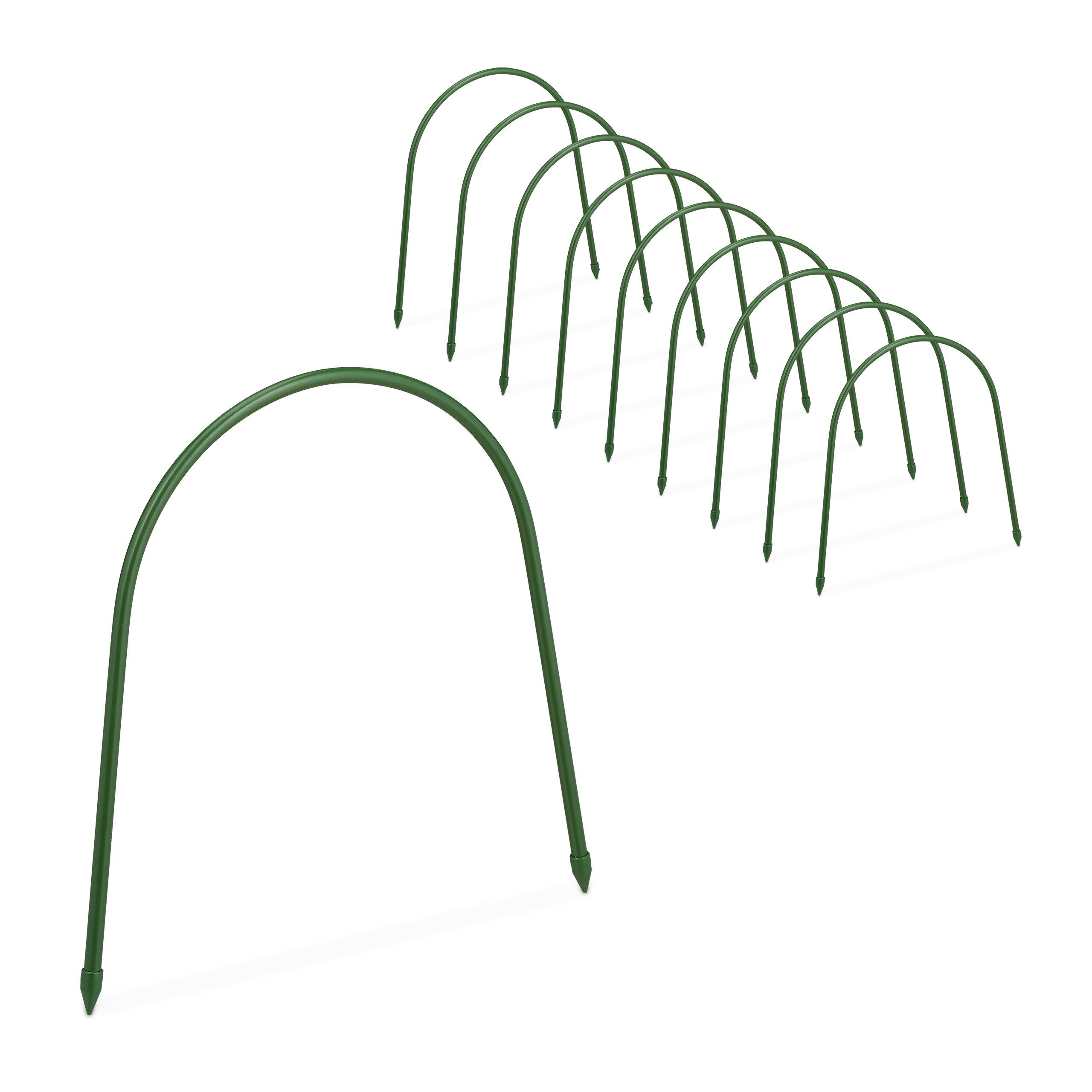 relaxdays Pflanztunnel Tunnelbogen im 10er Set, Set, 10er Set