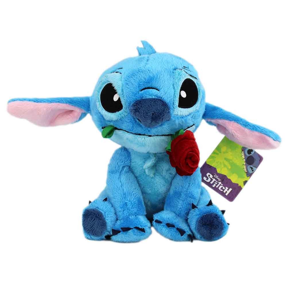 SIMBA Kuscheltier Stitch mit Rose Kuscheltier Disney - ca. 25 cm (1-St)
