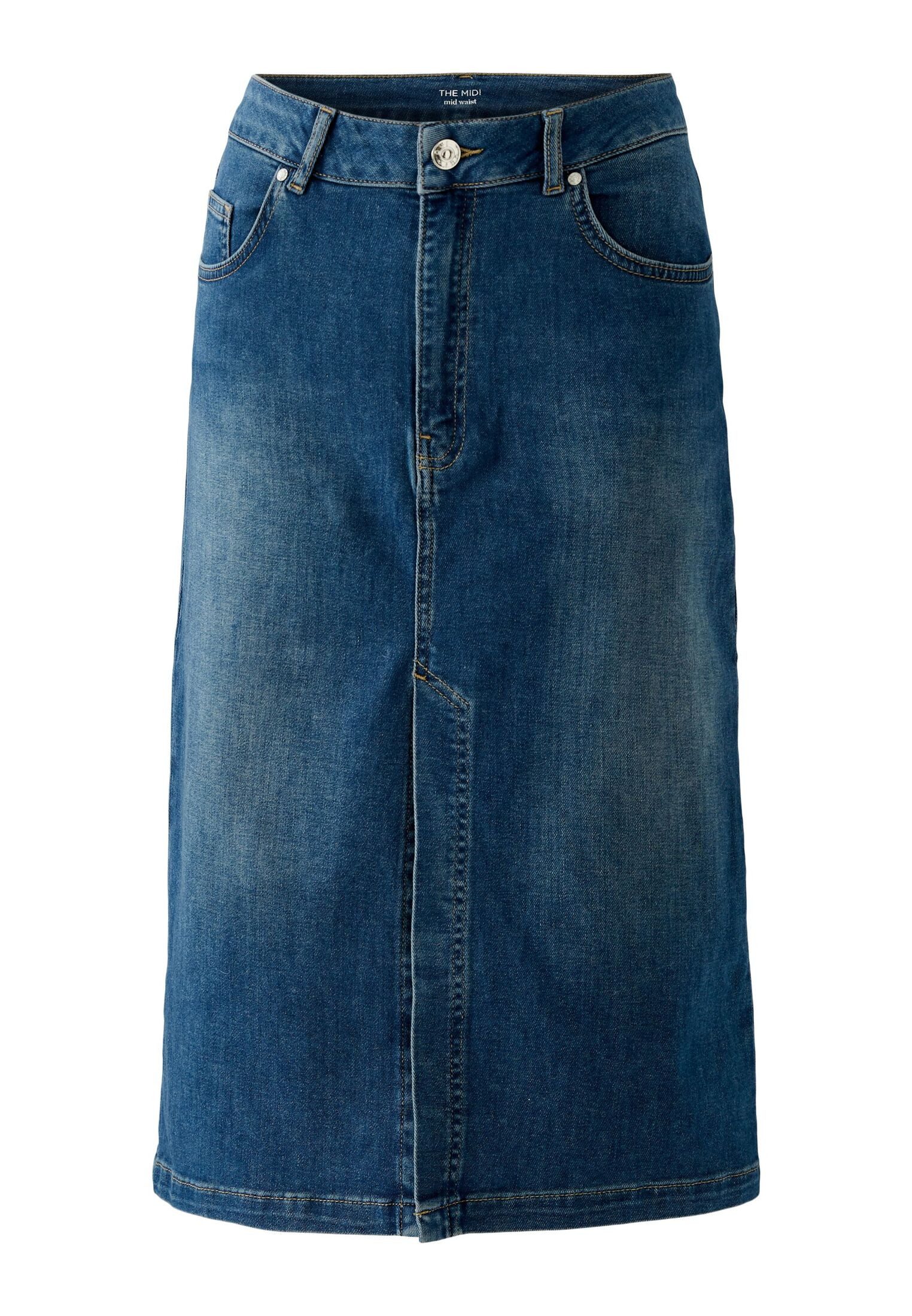 Oui Maxirock Jeansrock The Midi mid günstig online kaufen