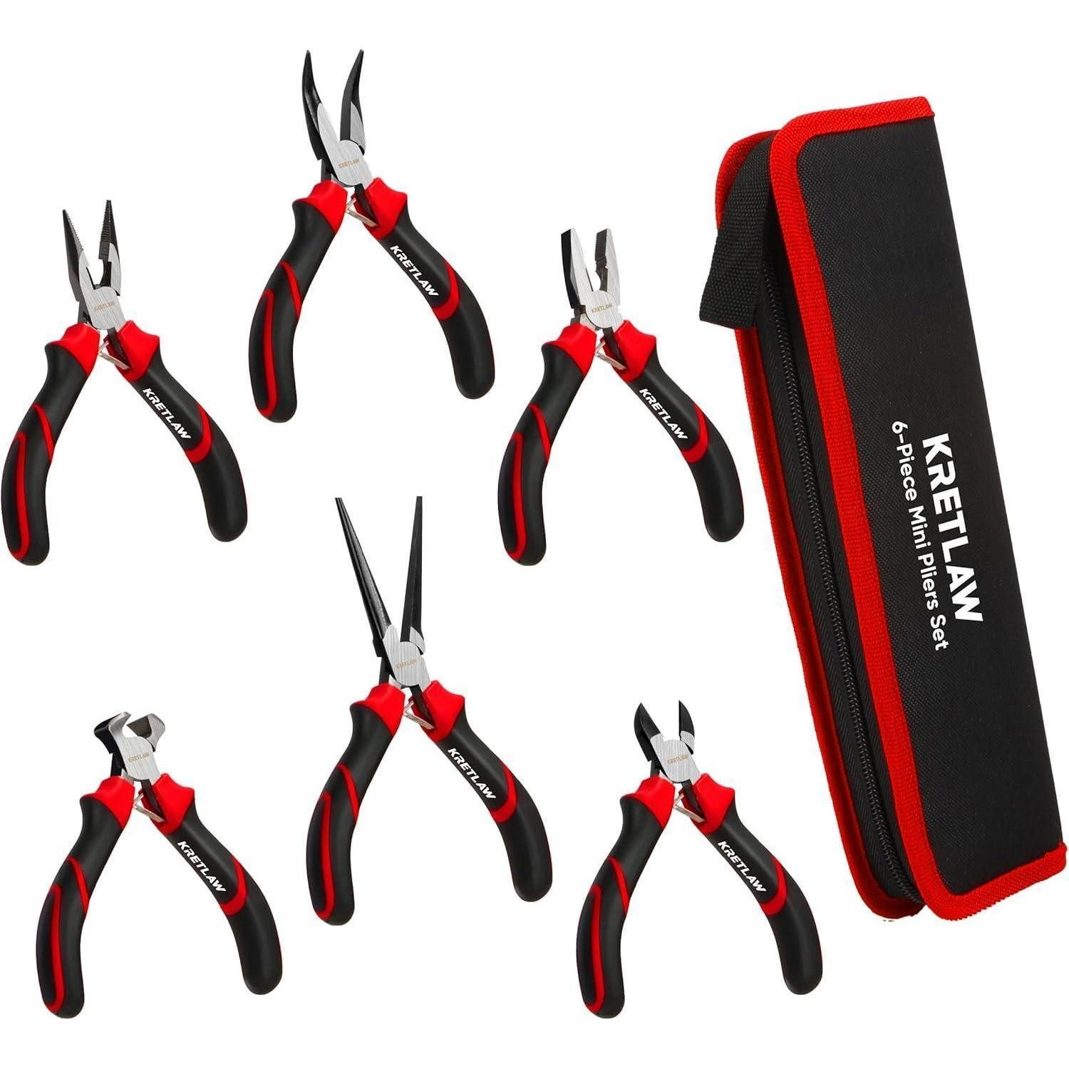 LuxusKollektion Zangenset Mini-Zangenset 6tlg für Elektronik Tasche