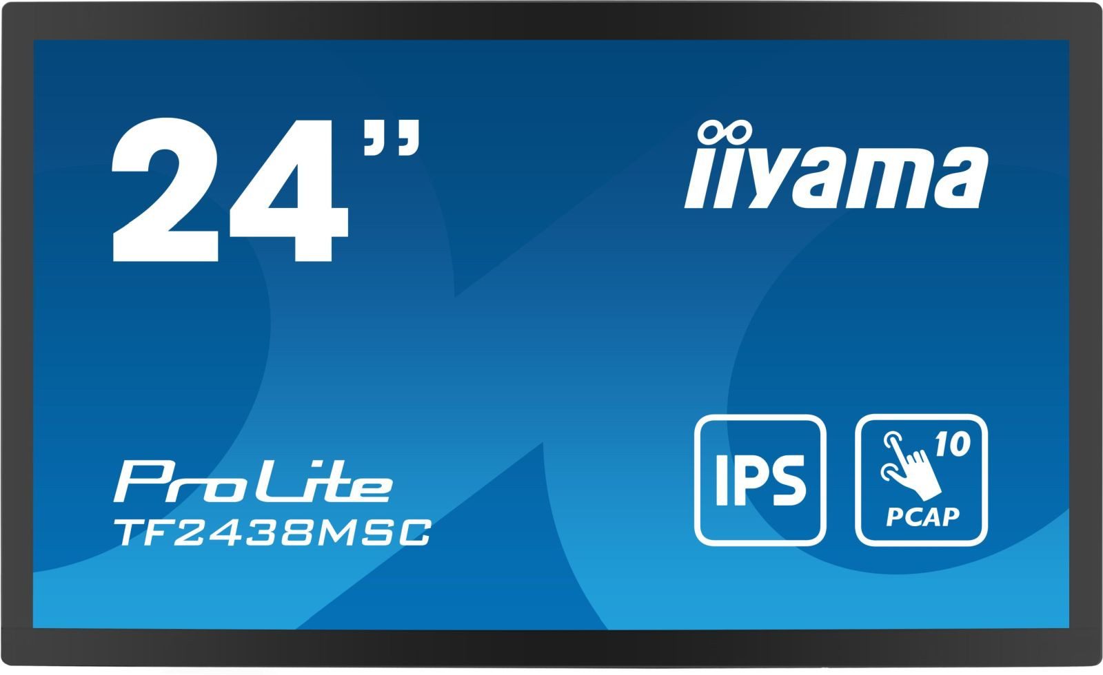 Iiyama 60.5cm (23,8) TF2438MSC-B1 16:9 M-Touch HDMI+USB Spk retail TFT-Monitor (1920 x 1080 px, Full HD, 5 ms Reaktionszeit, IPS, Touchscreen, Lautsprecher, HDCP)