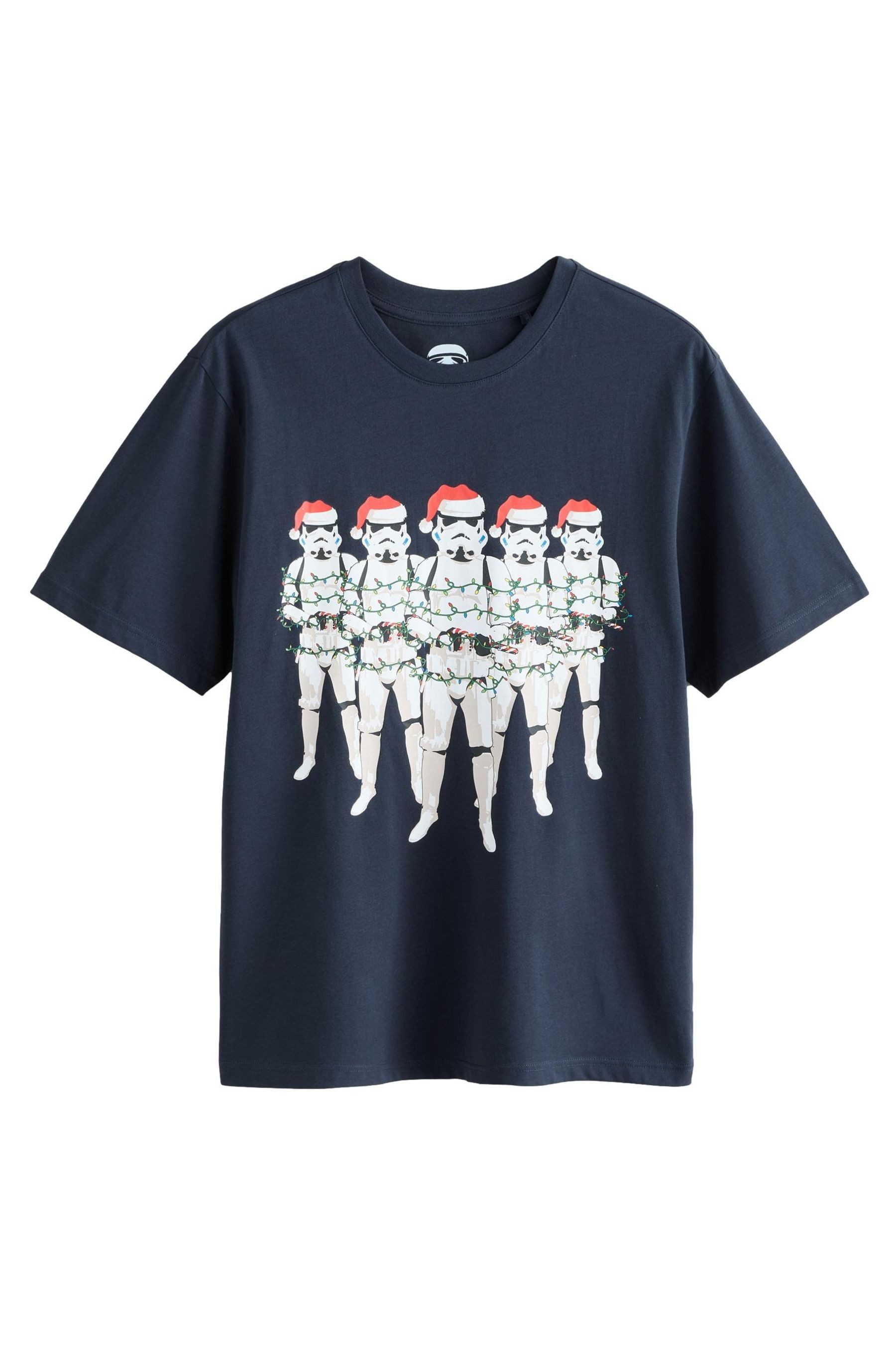 T-Shirt Regular Fit T-Shirt mit Grafik-Weihnachtsprint