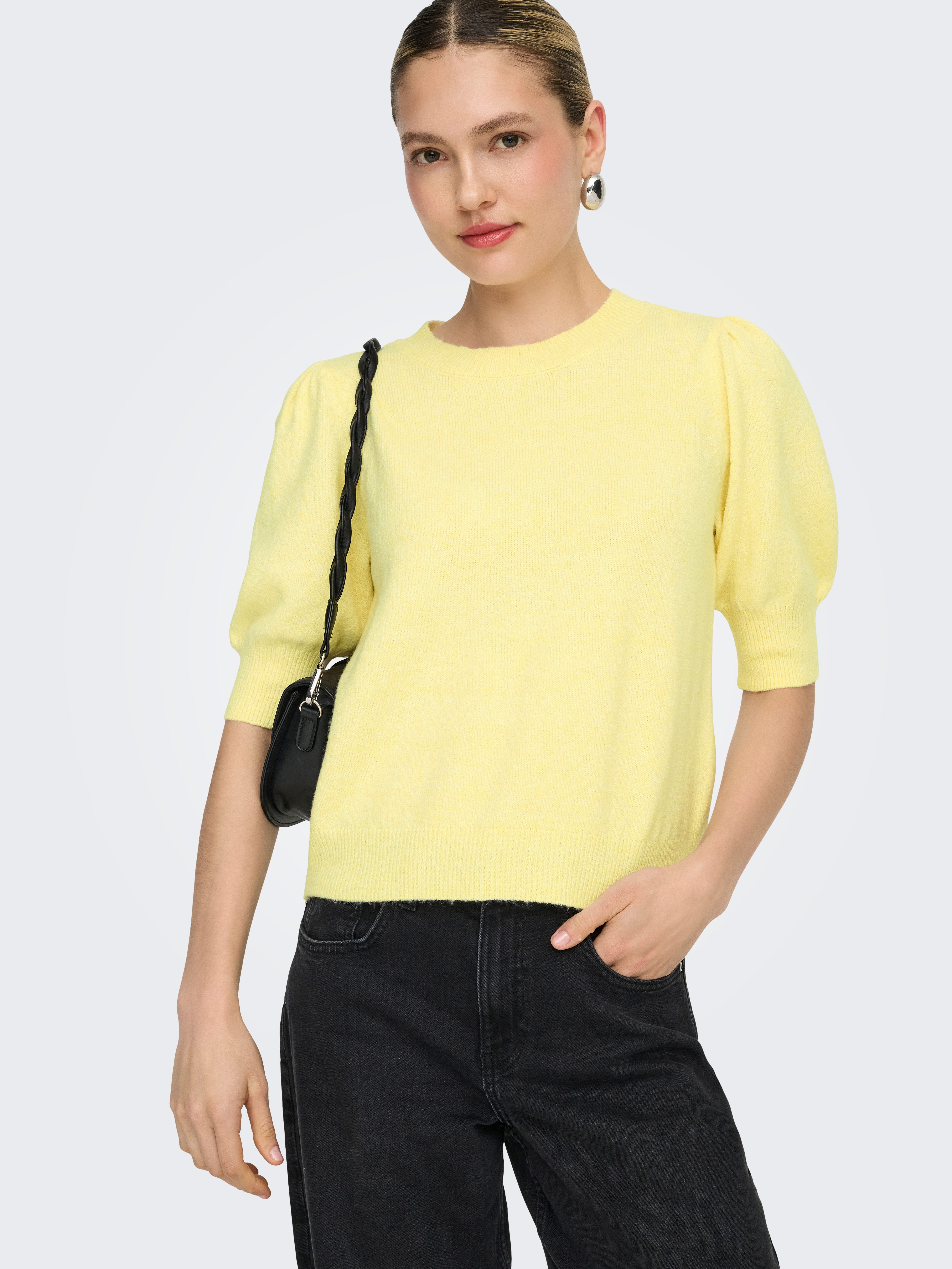 ONLY Strickpullover ONLRICA LIFE 2/4 PULLOVER KNT NOOS Materialmix