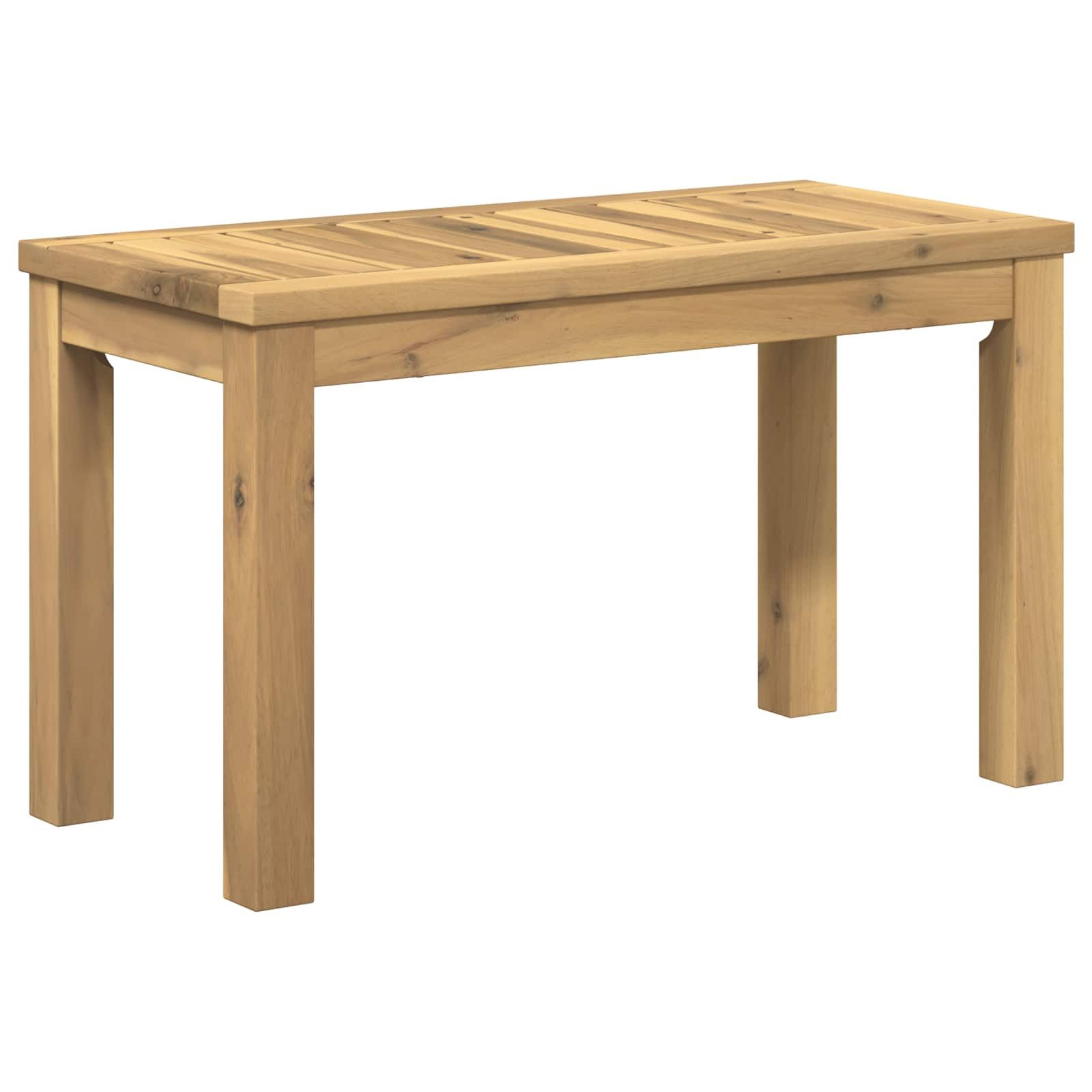 vidaXL Couchtisch Couchtisch Weiß 60,5 x 30 x 36 cm Massivholz (1-St)